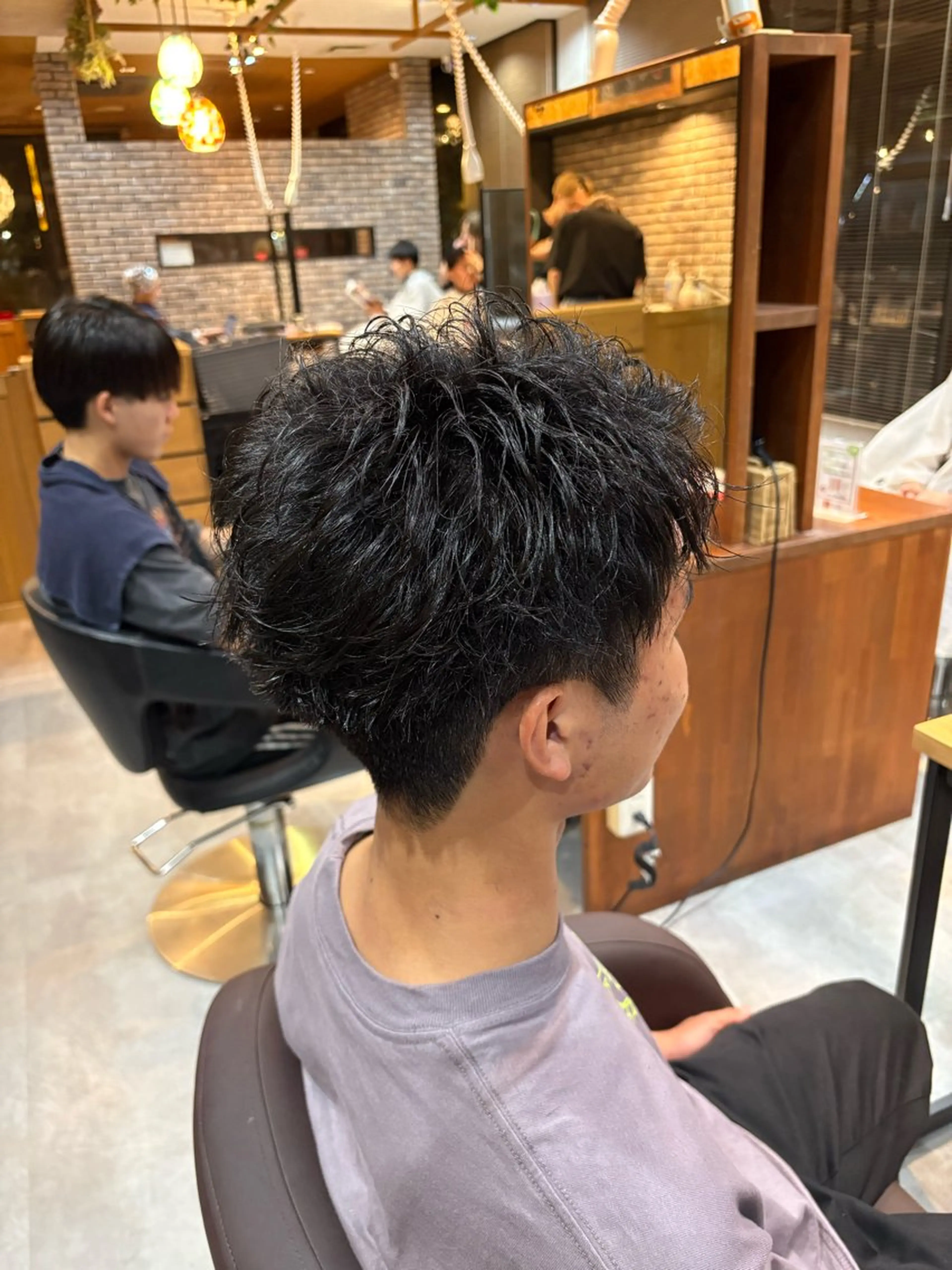 カラー パーマ メンズ hair make LATTE 川原店所属・若林 叶大のヘアスタイル