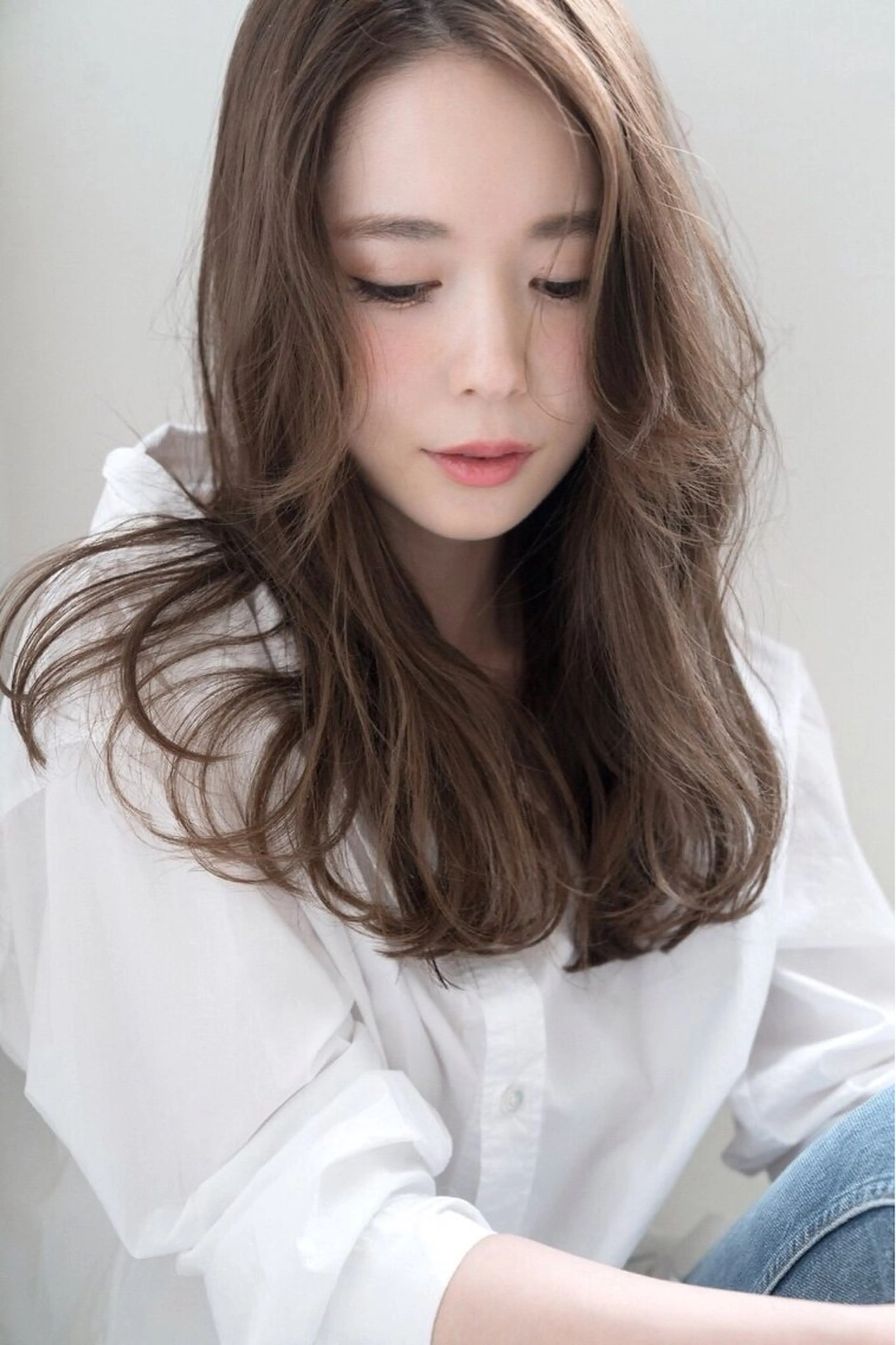 セミロング カラー カット パーマ Salon de.Lua 西葛西【サロンド ルア】所属・Fujisawa .のヘアスタイル