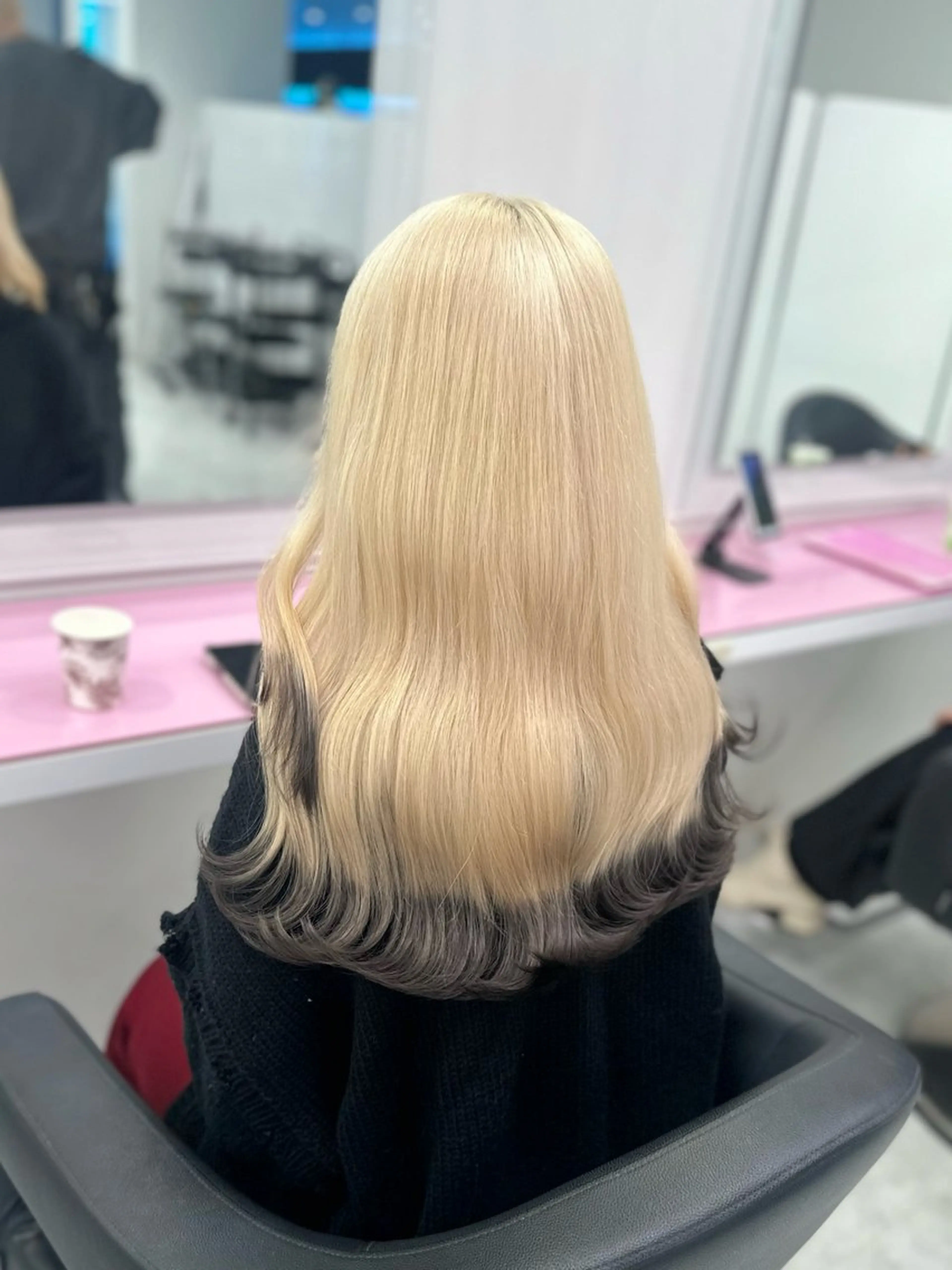ロング カラー ブリーチ 髪質改善 トリートメント ヘアカラー トリートメント ♡ダブルカラー特化♡ miyuのヘアスタイル