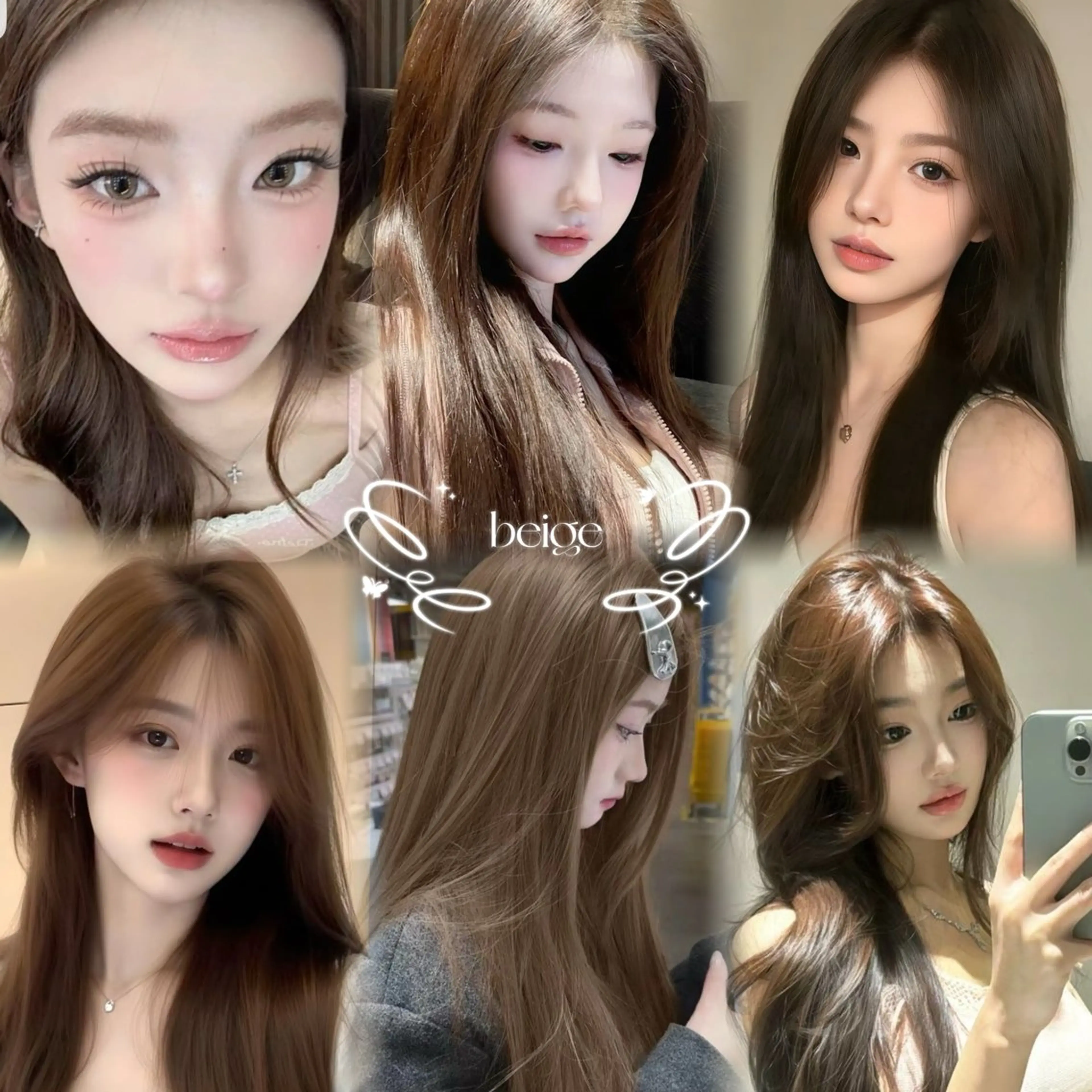 カラー yuuka 🖤韓国ヘア🖤のヘアスタイル