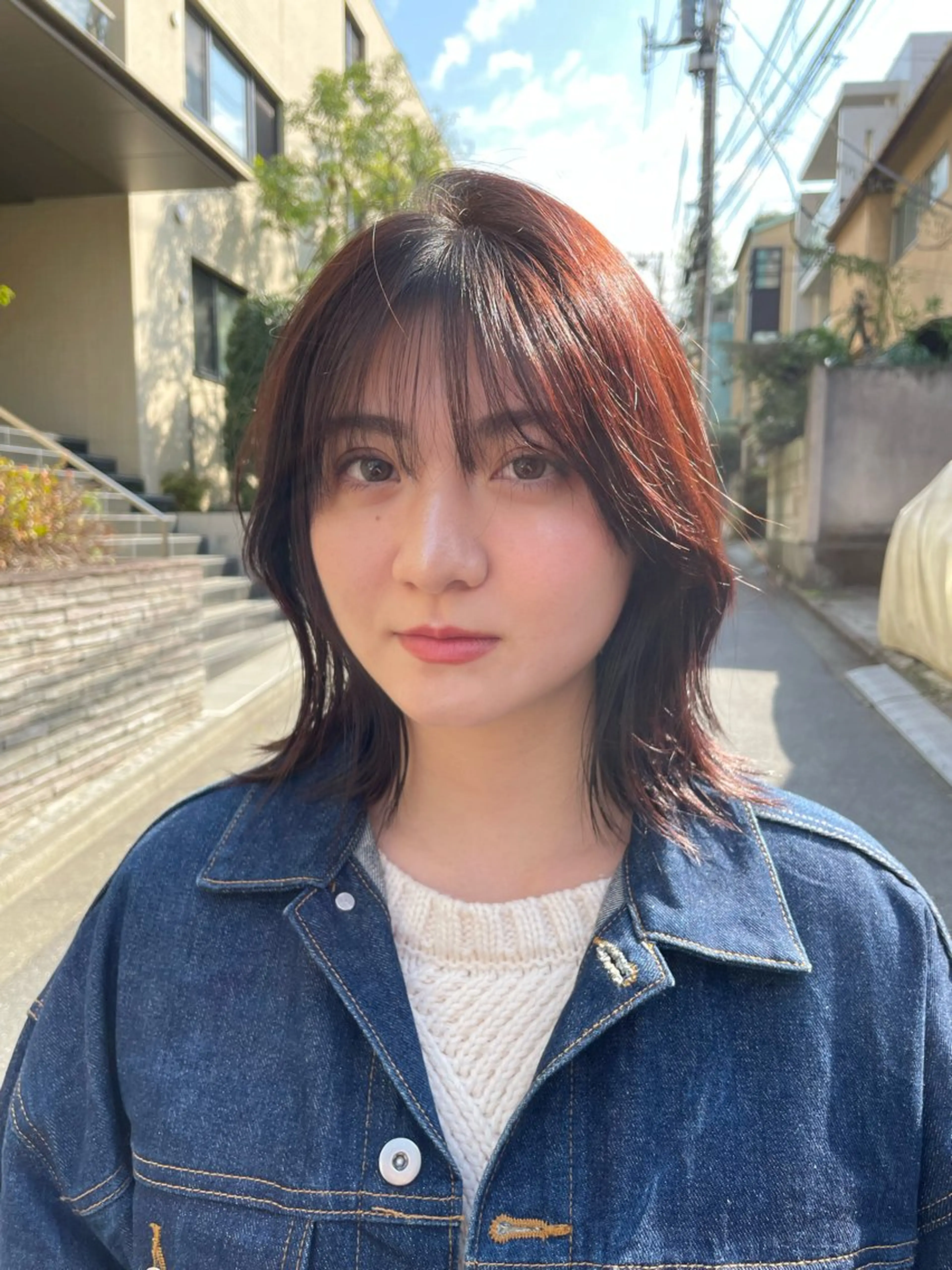 ミディアム カラー 【お洒落パーマ】 Elme　肥塚康汰郎のヘアスタイル