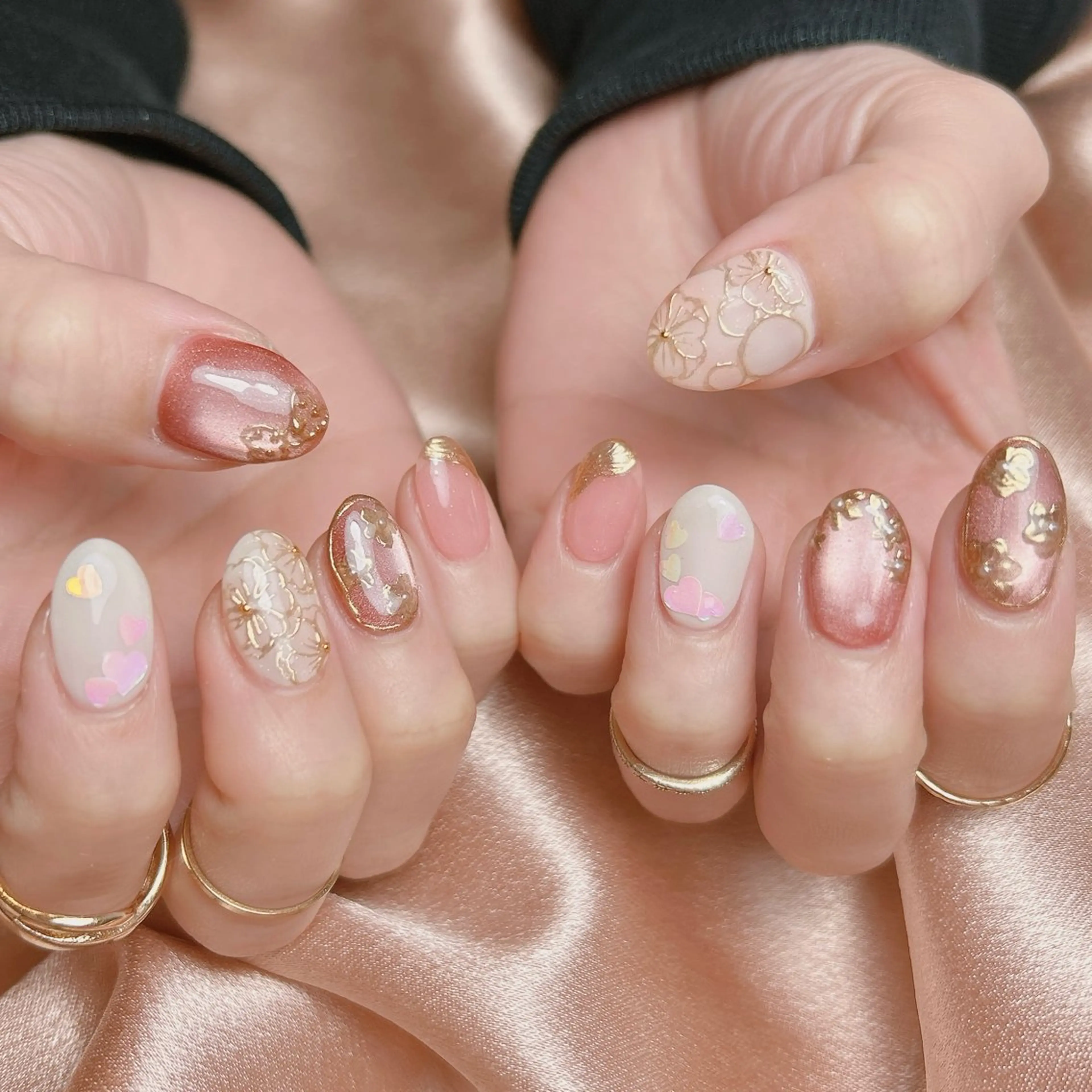 ネイル 卒業式 ハンドネイル junna 金山.東別院.上前津のネイルデザイン