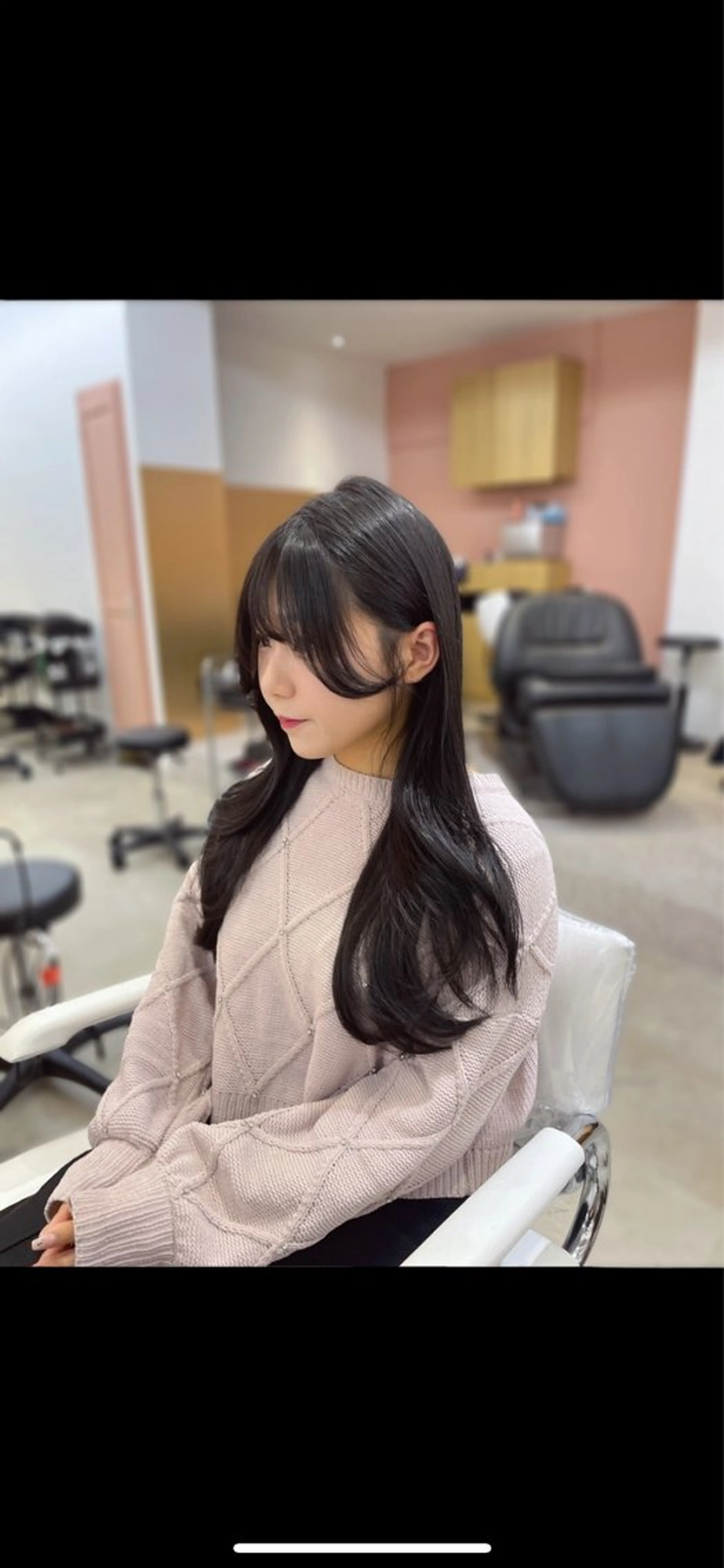 ロング カラー ワンホンレイヤー 福岡天神RAIRAのヘアスタイル