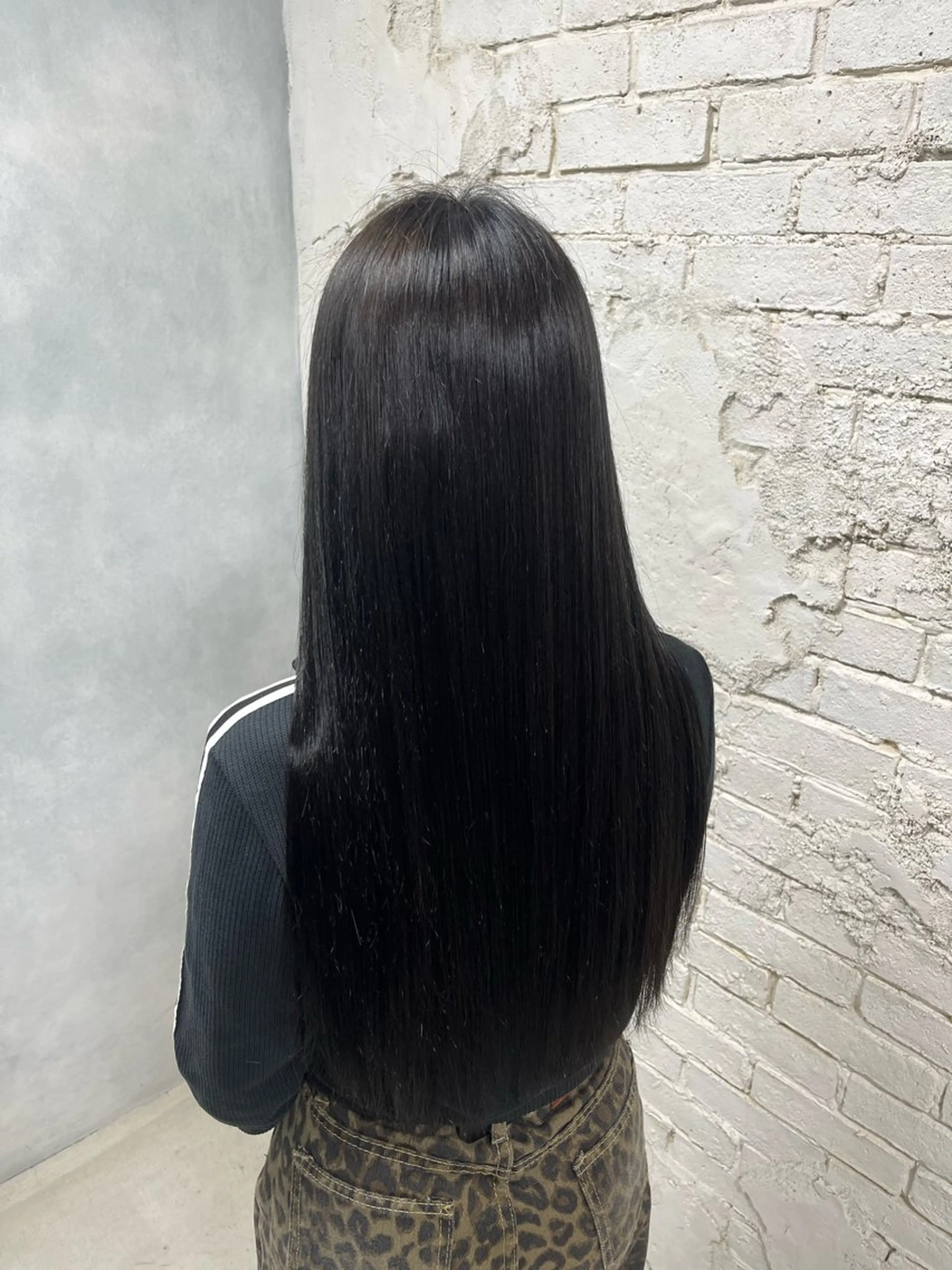 ロング カラー ブルーカラー ネイビーカラー 🦋韓国ヘア💙 RUNAのヘアスタイル