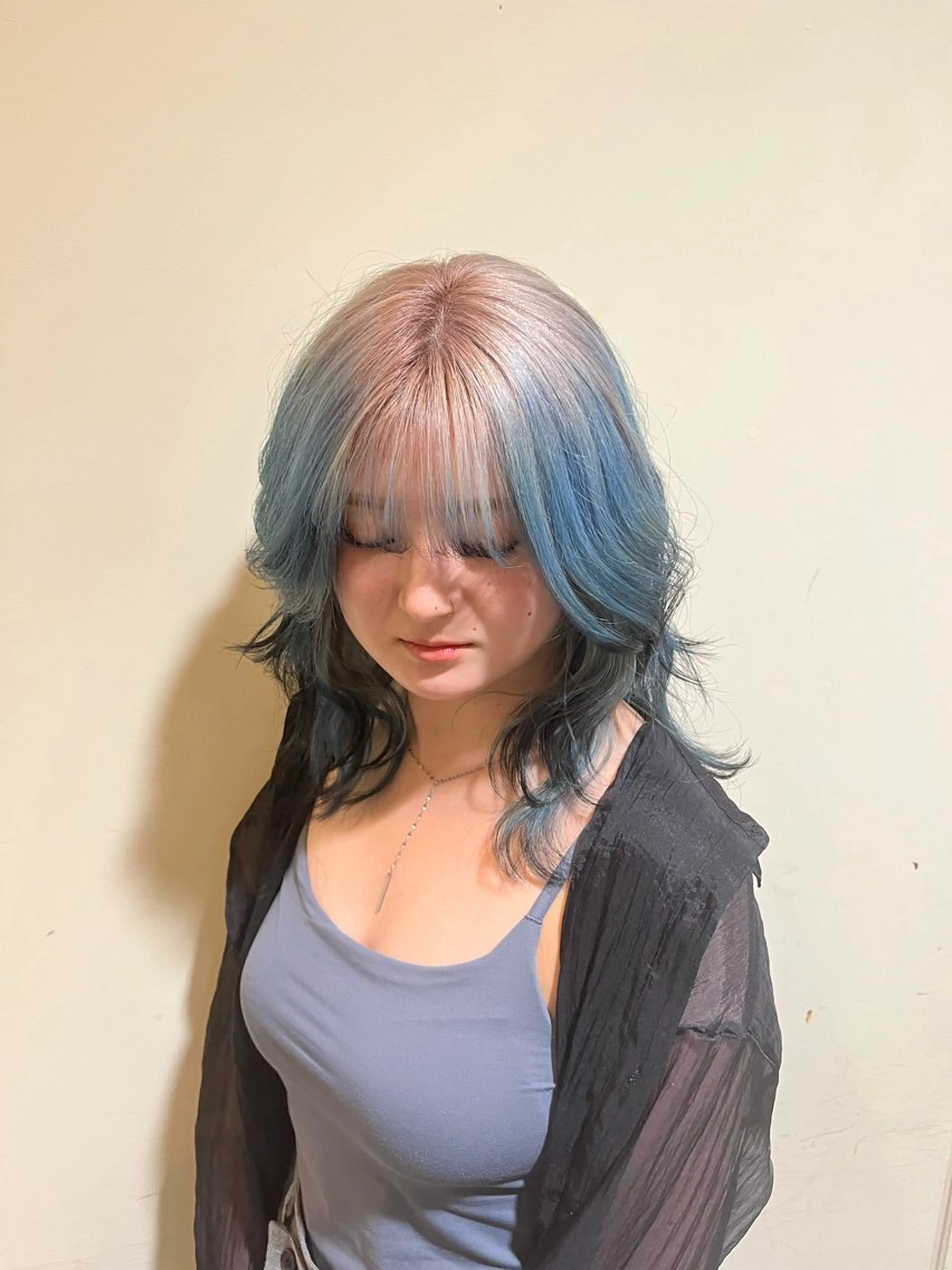 ミディアム 💫レイヤーカット✨ 透明感カラー工藤雄大のヘアスタイル