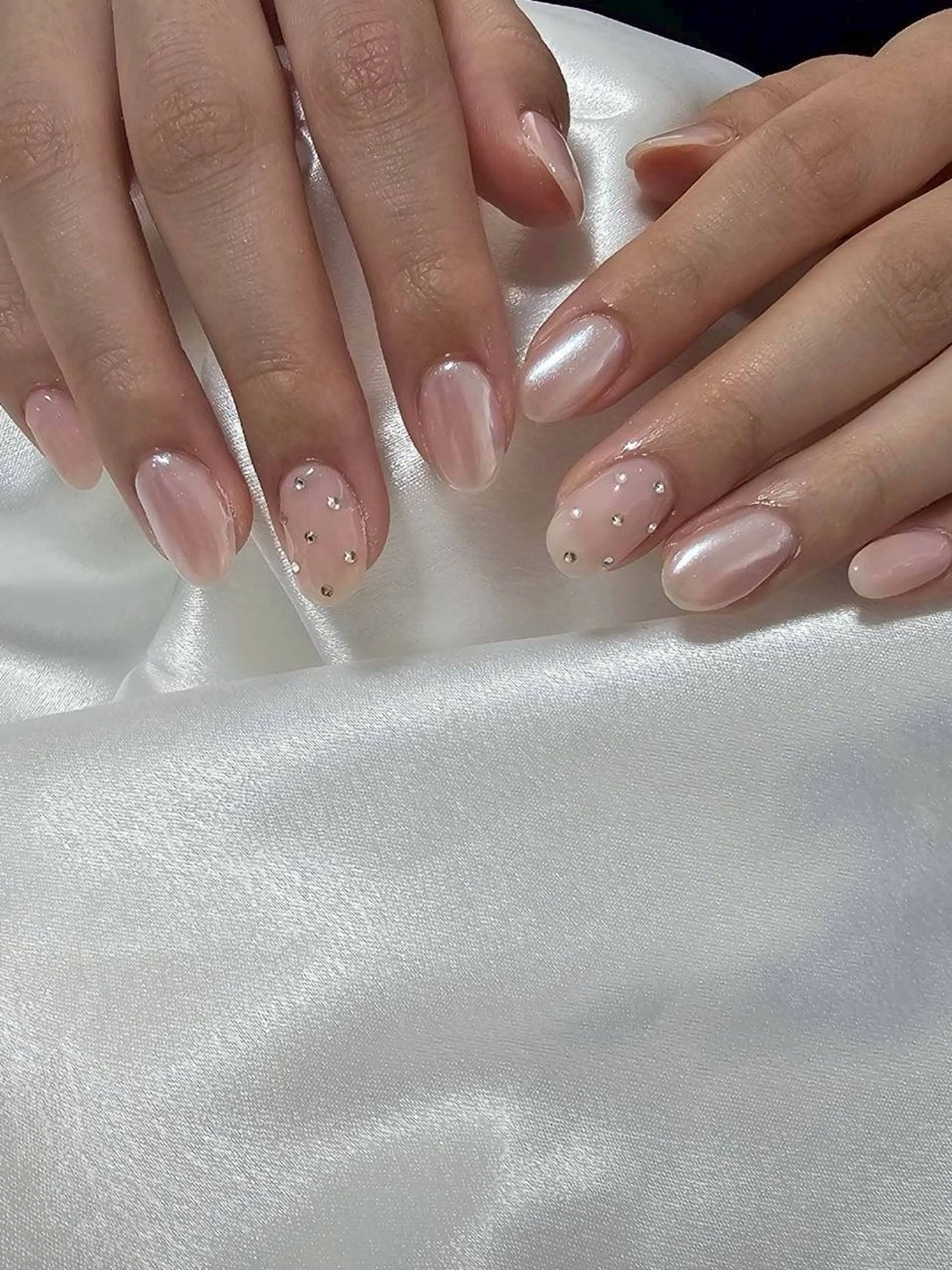 ネイル オーロラネイル 桜ネイル フラワーネイル フットネイル フレンチネイル ハンドネイル kiki nail たまプラーザのネイルデザイン