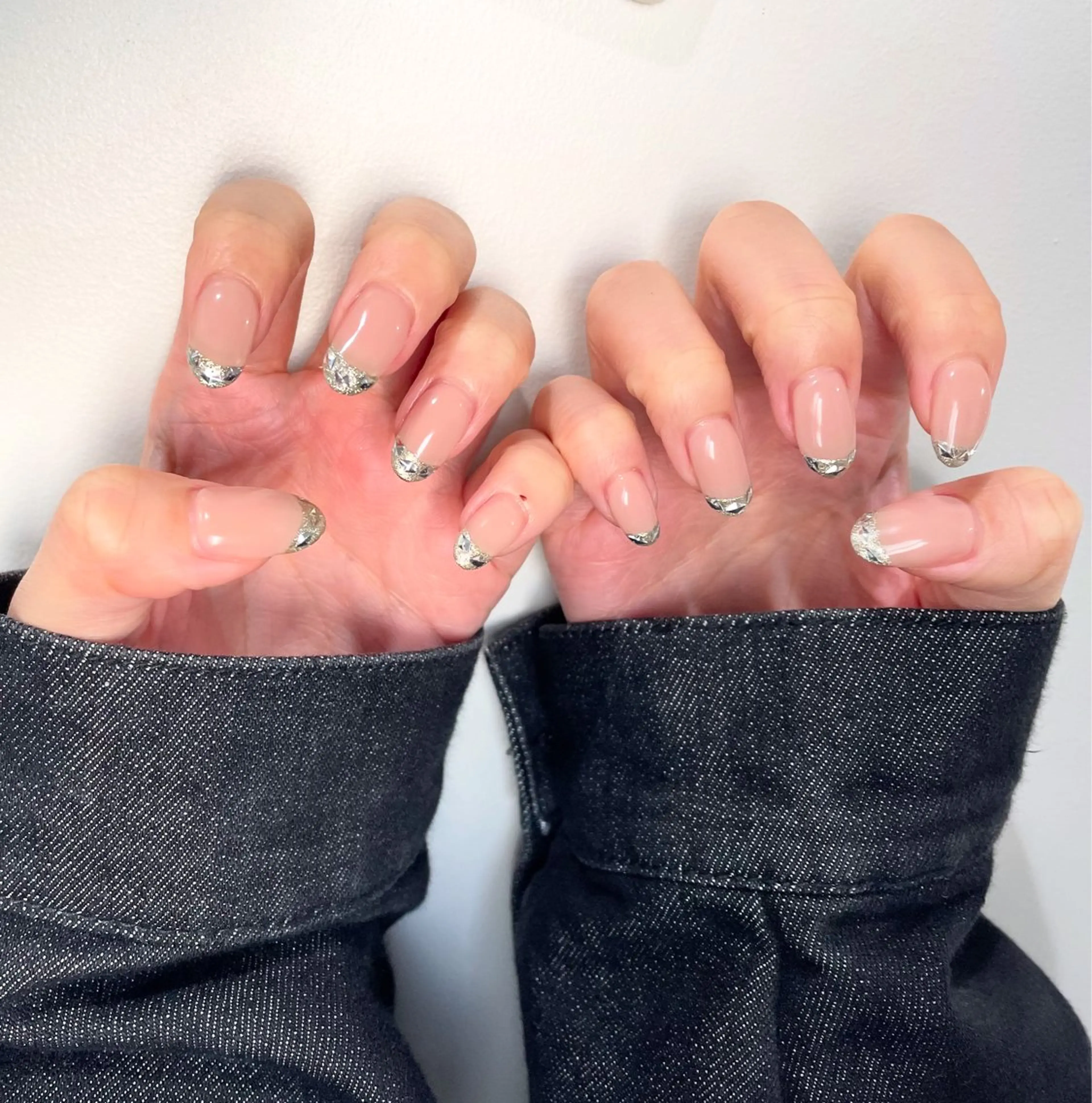 キラキラガラスフレンチ✨(※オフ有りの方はメッセージでお伝えください)の写真