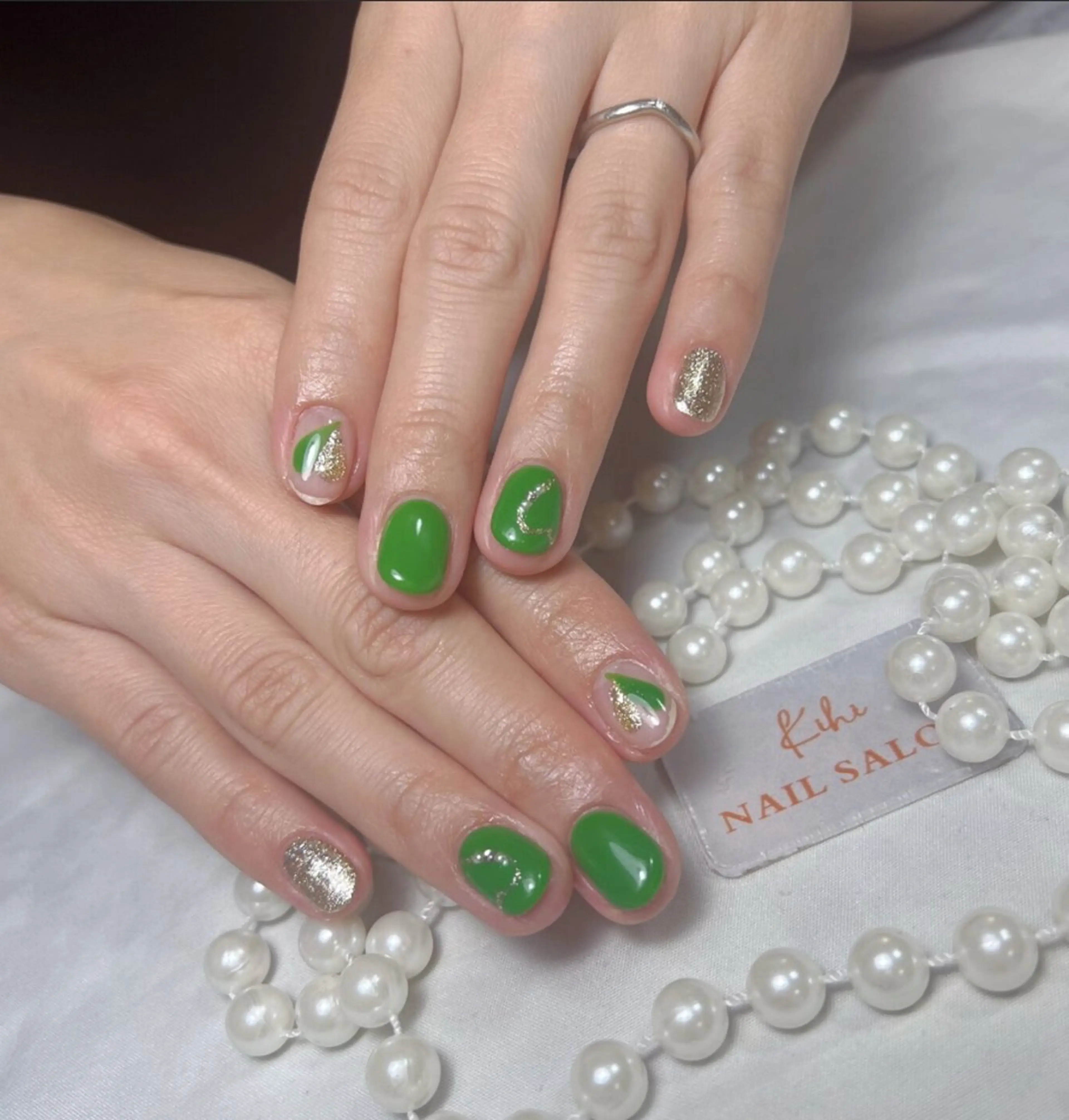 ネイル アートネイル フレンチネイル ジェルネイル グラデーション 韓国ネイル 村中 ハナのネイルデザイン