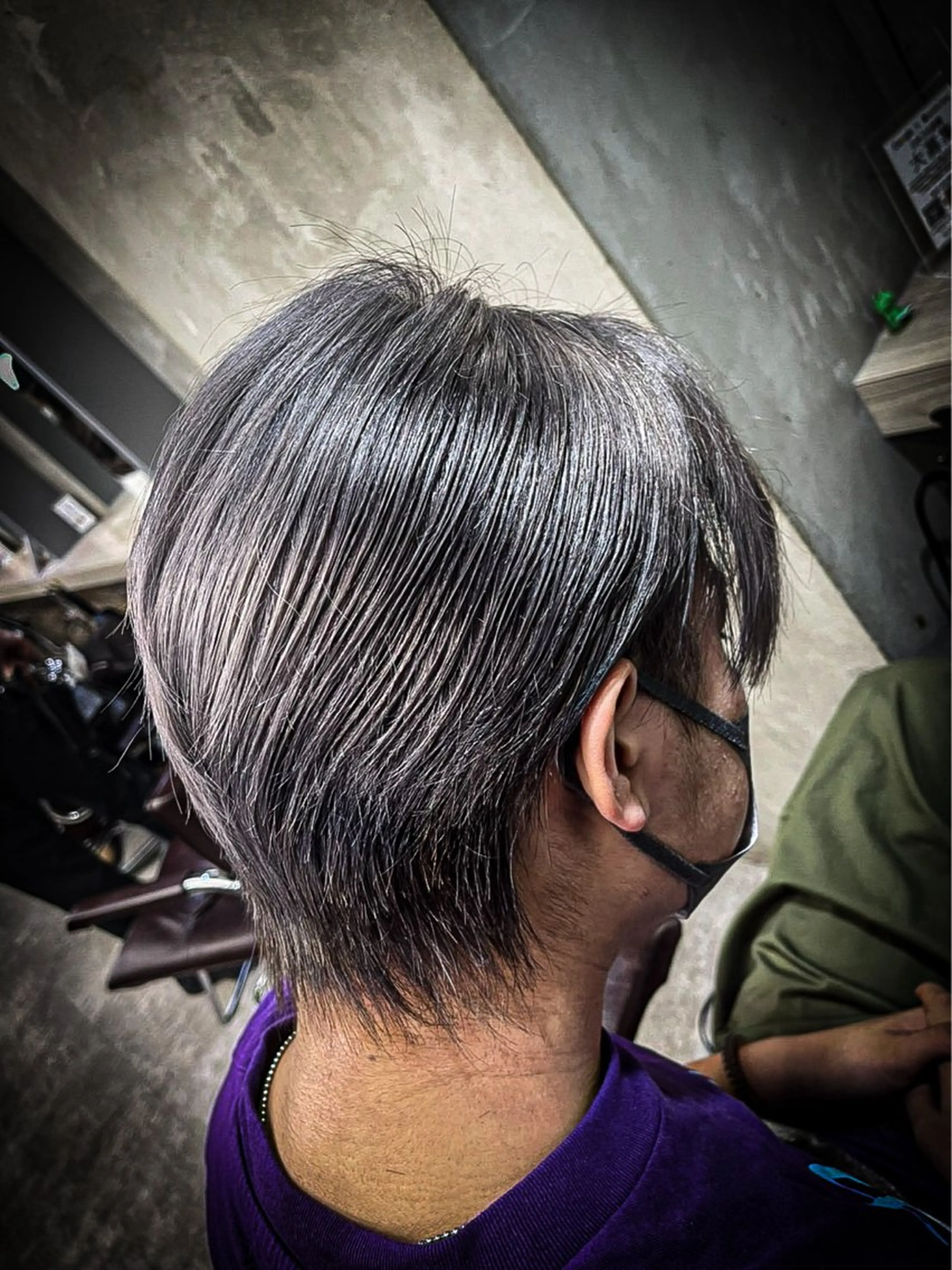 ミディアム カラー メンズ 🍎ハッシュカット× 髪質改善🍎カイトのヘアスタイル