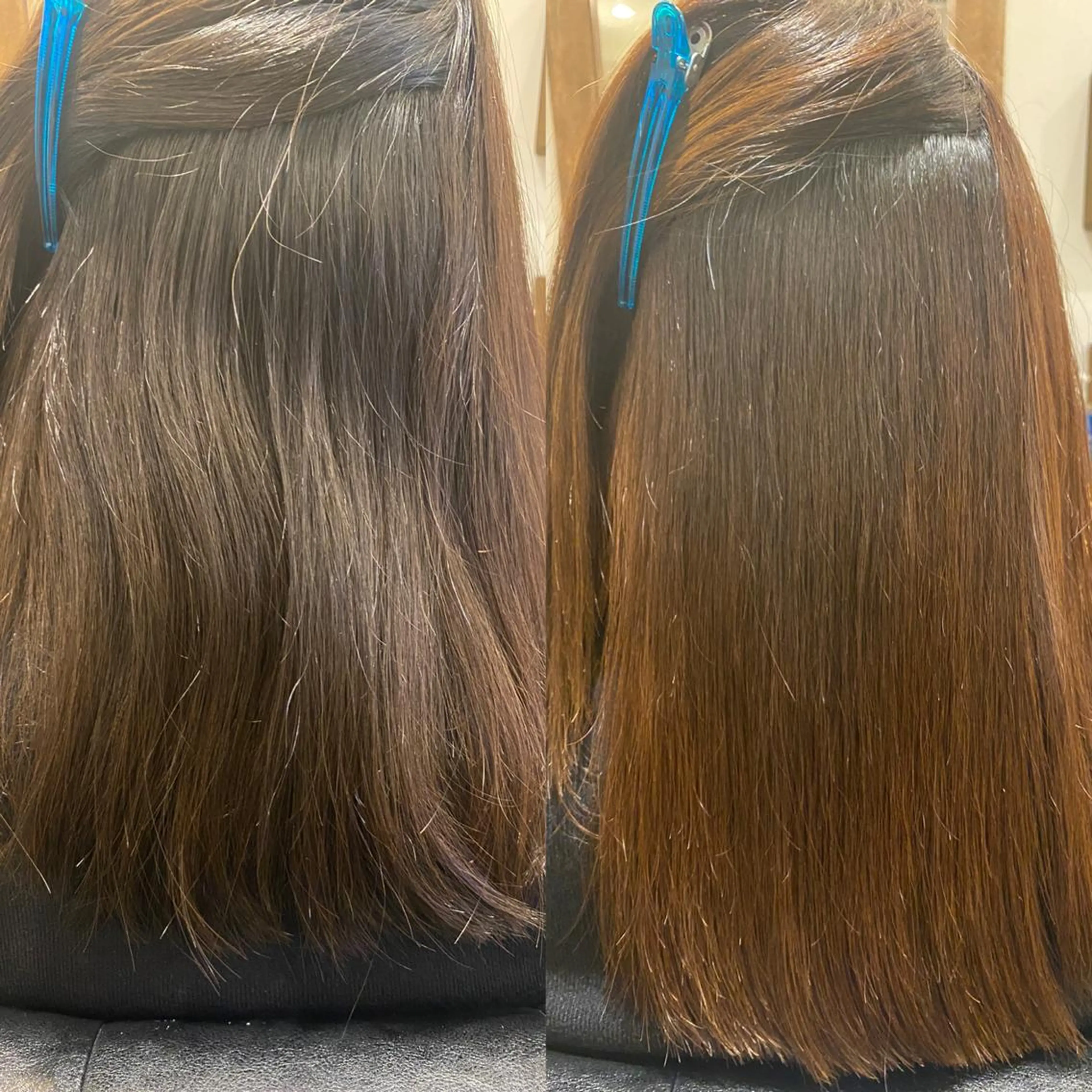 セミロング カット トリートメント 髪質改善 大内翔太のヘアスタイル