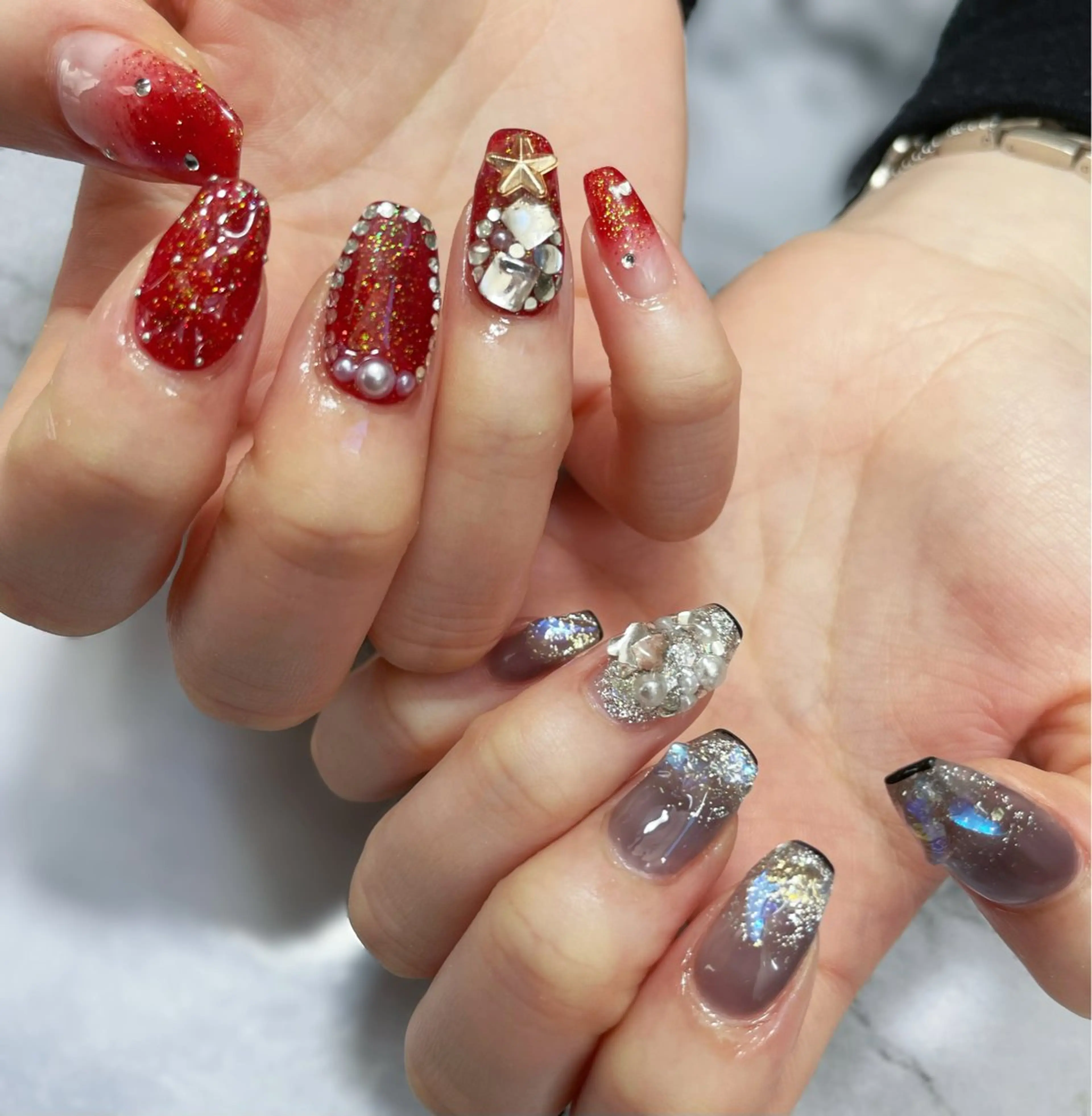 ネイル 持ち込み ハンドネイル S♡NAIL所属・S.NAIL Suuのネイルデザイン