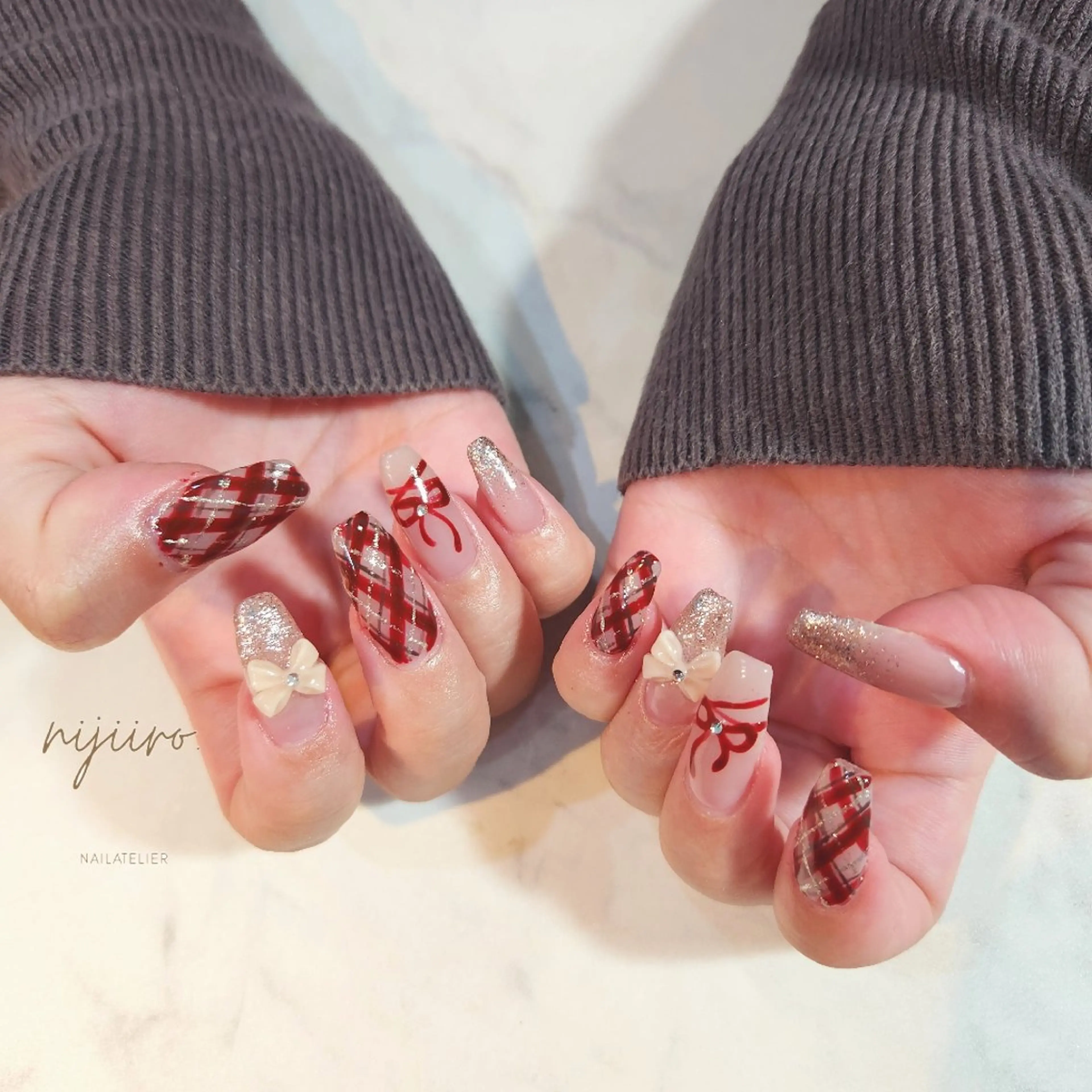 ネイル ハンドネイル nailatelier nijiiro.所属・nijiiro🌈 サトウのネイルデザイン