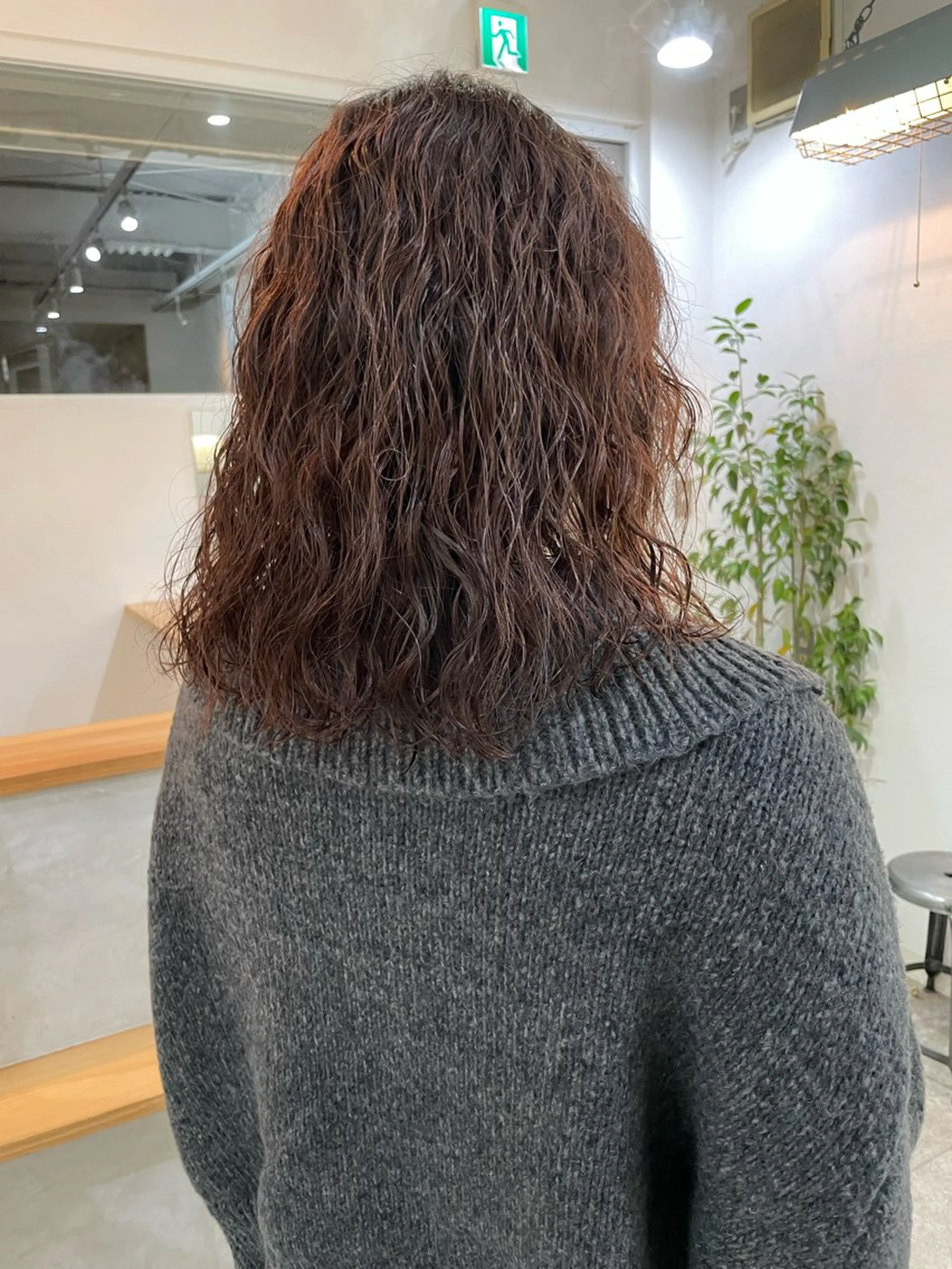 セミロング パーマ セミロングパーマ パーマ 水野谷愛/ボブ/ レイヤー/暖色カラーのヘアスタイル