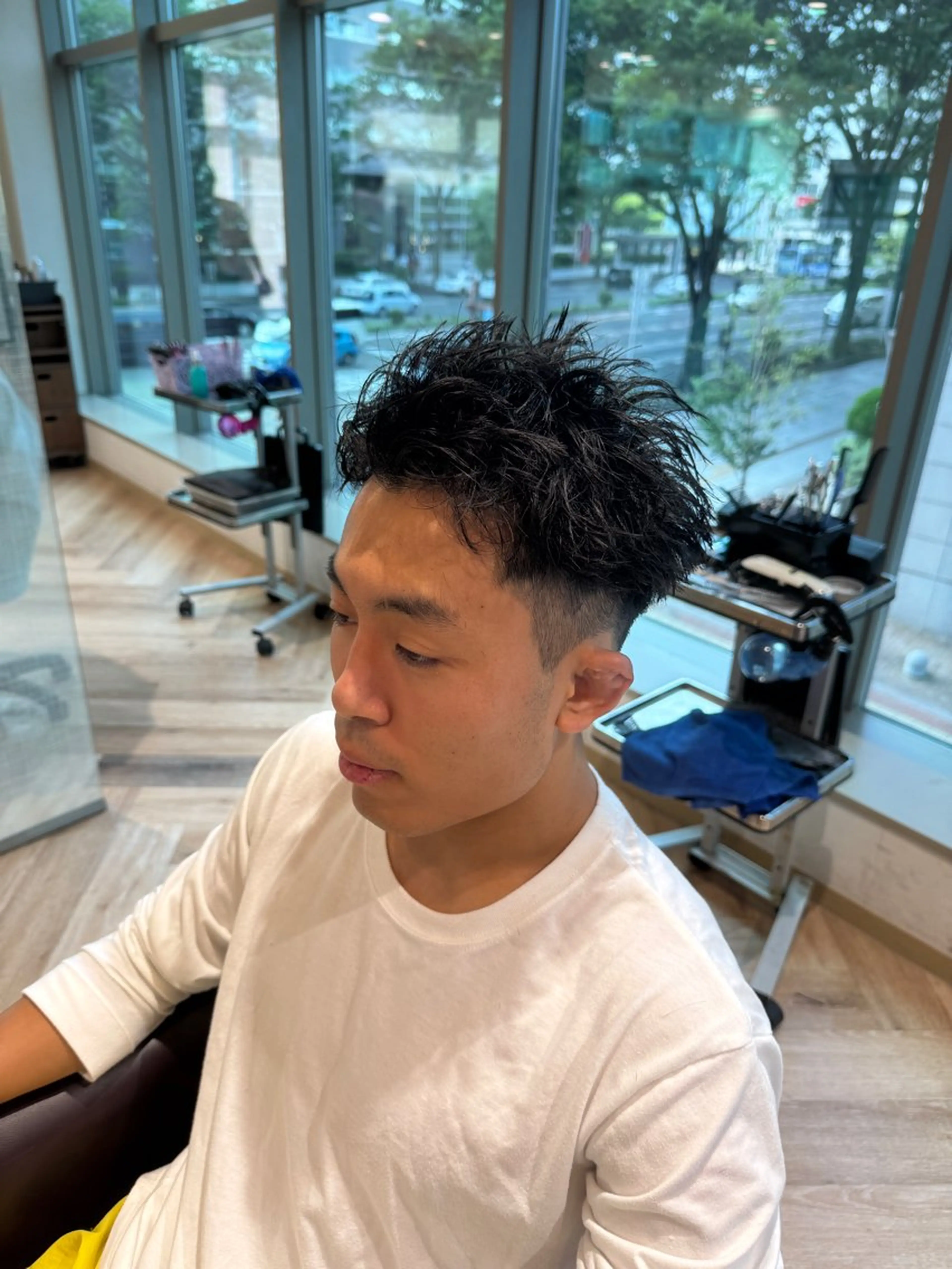 ショート メンズ メンズ特化/ センターパート/八谷のヘアスタイル