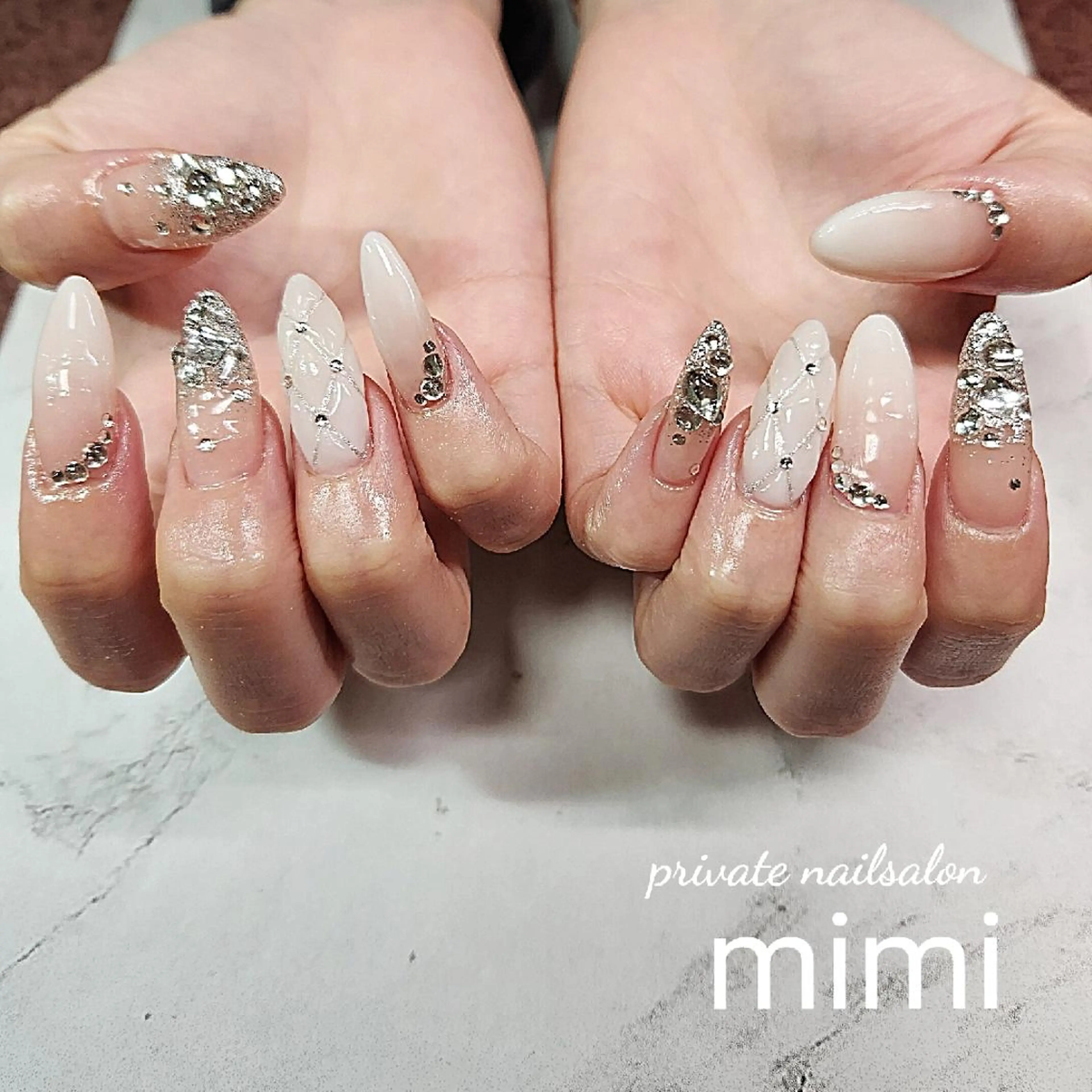 ネイル 持ち込み ハンドネイル 博多ネイル ｍｉｍｉのネイルデザイン