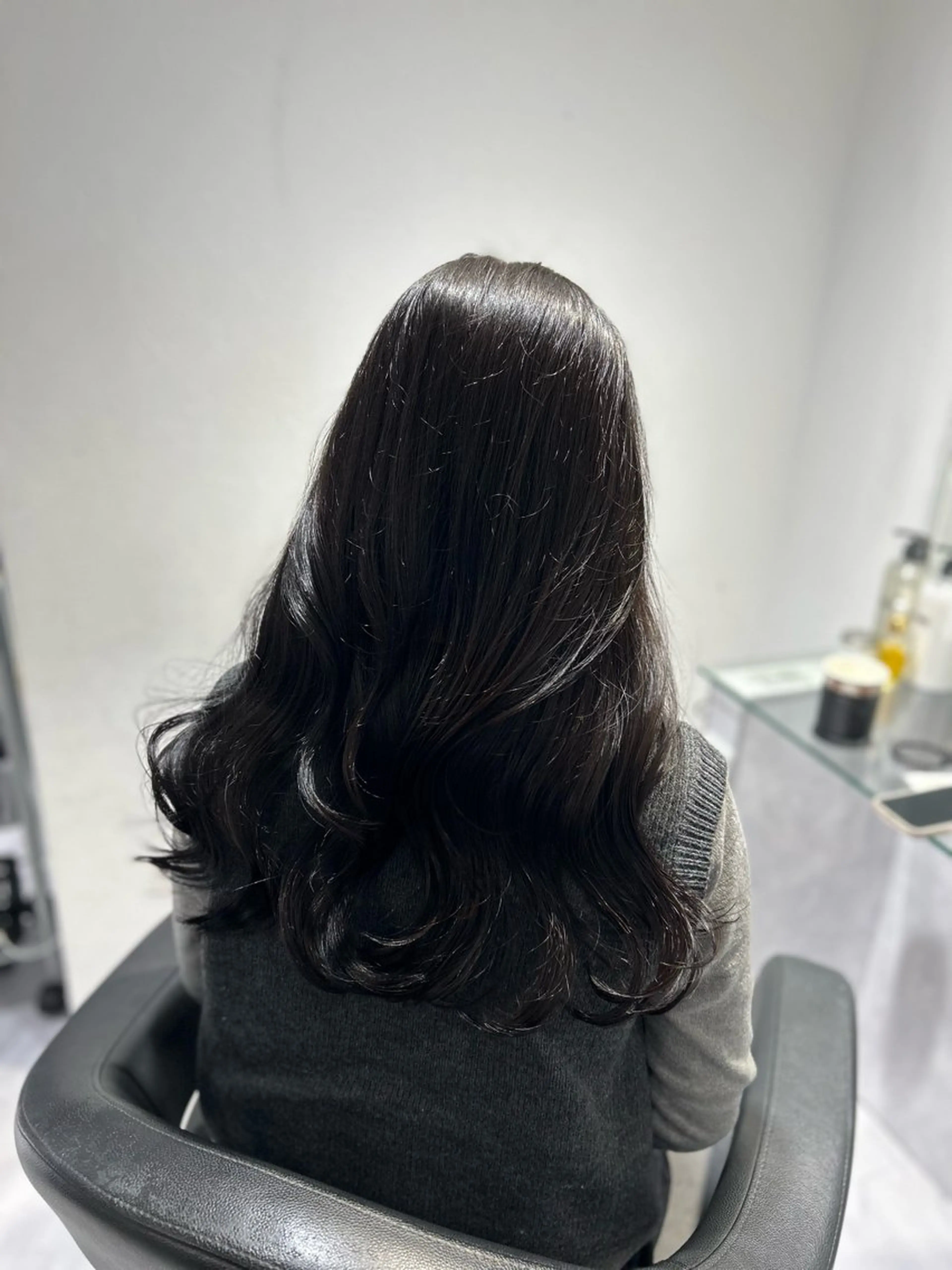 ロング カラー ヘアカラー トリートメント 表参道/透明感カラー /暗髪/ジュキヤのヘアスタイル