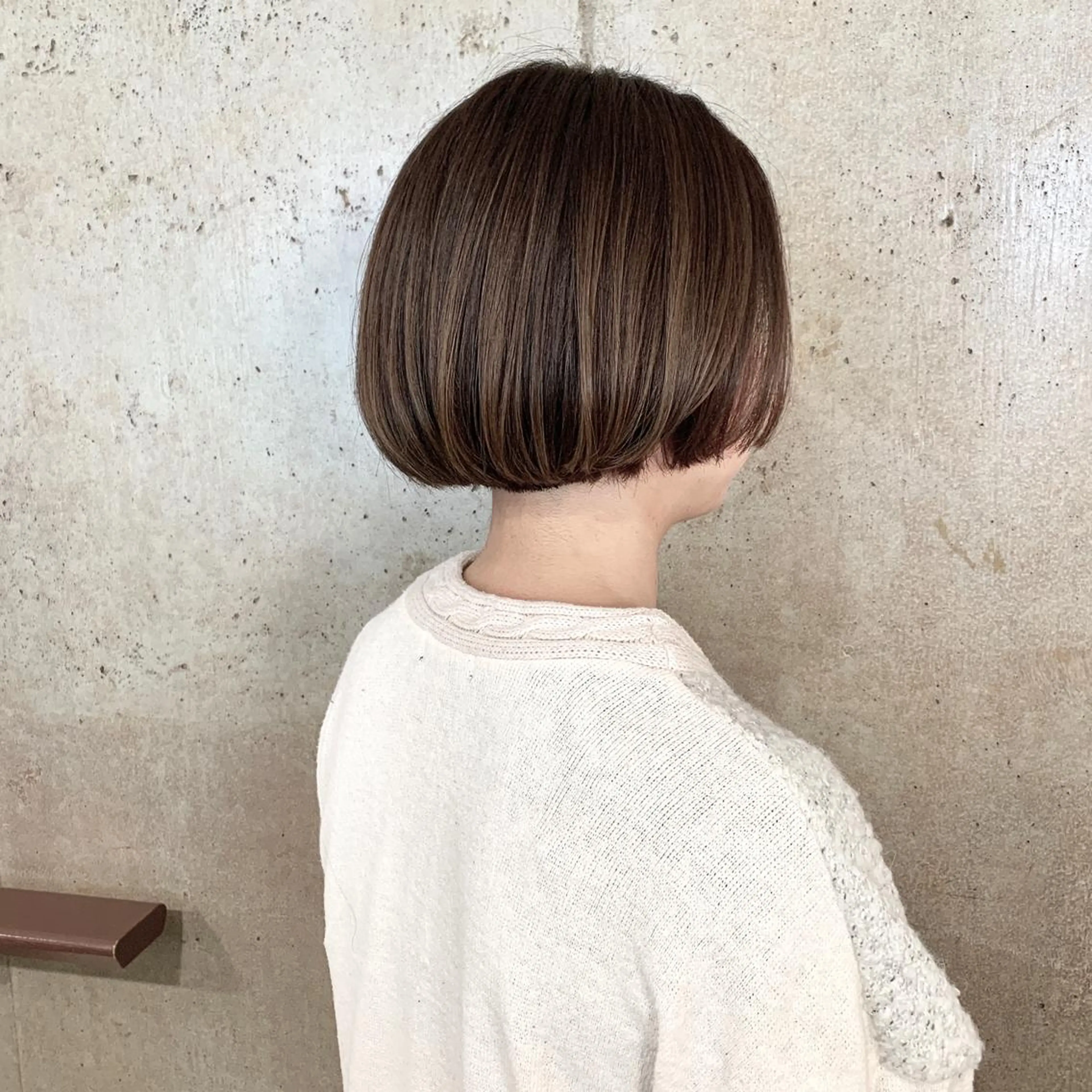 ショート カラー ベージュカラー ミント ミントベージュ トリートメント ヘッドスパ 二宮 早智子のヘアスタイル