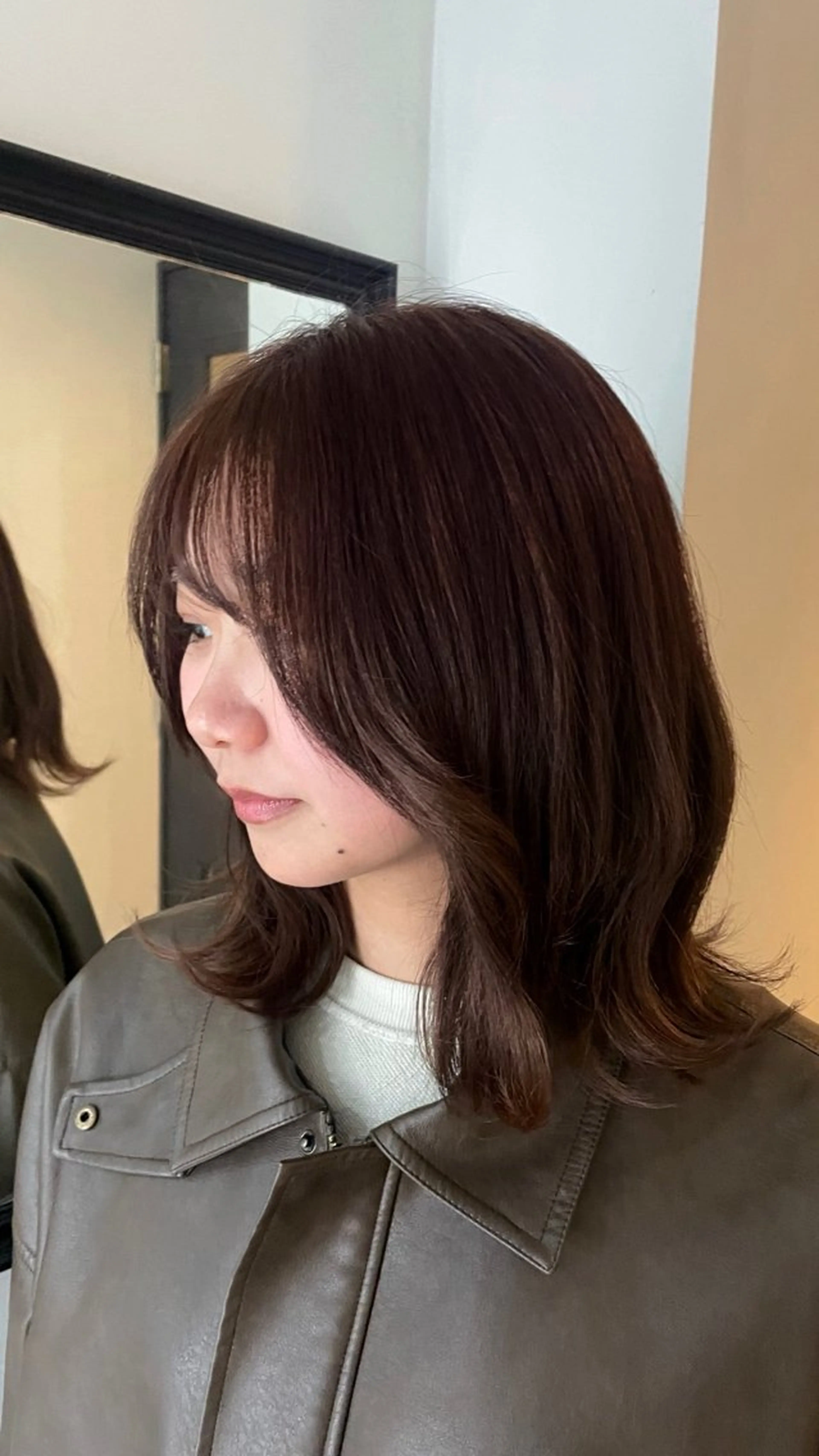 ミディアム 野上 こころのヘアスタイル