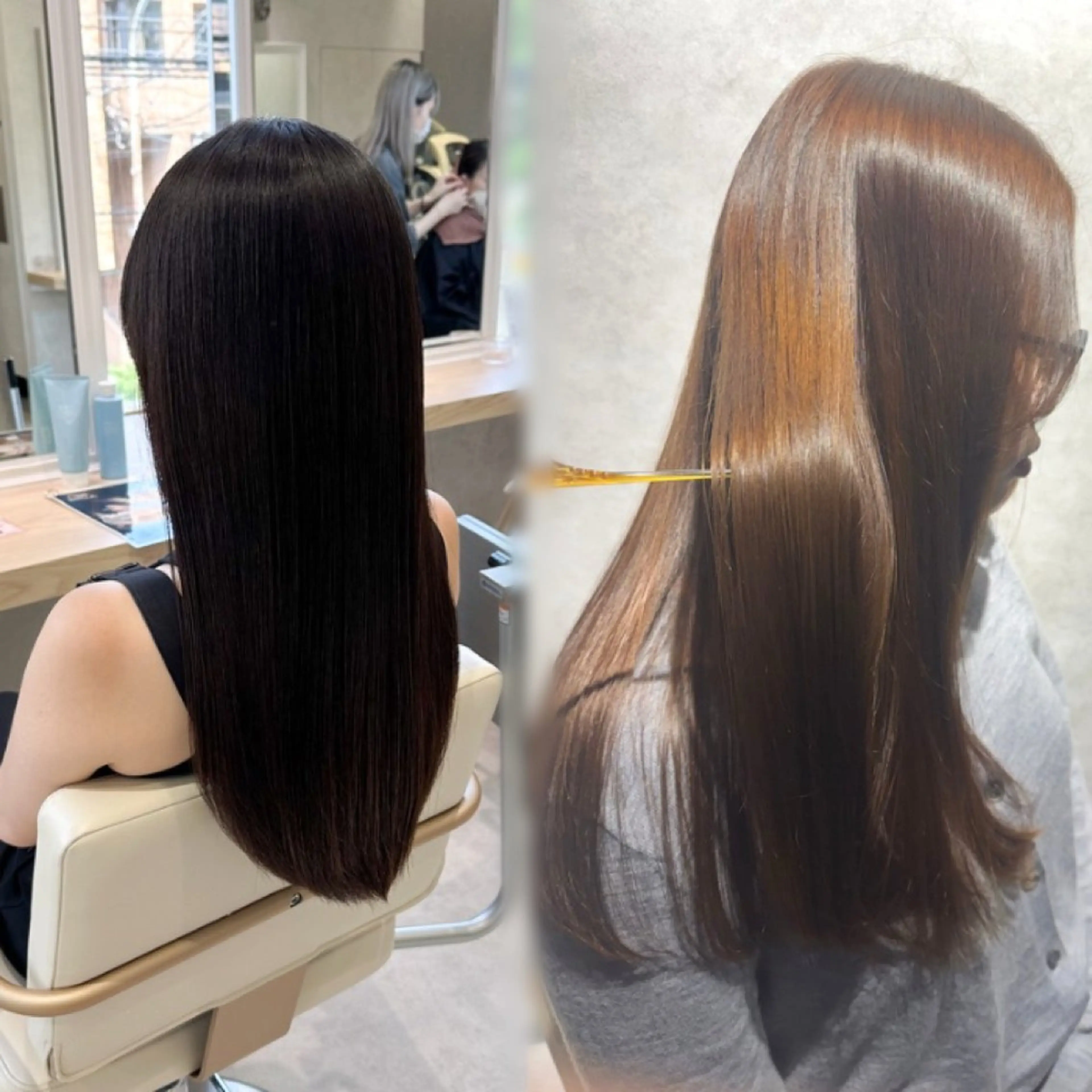 【平日限定】🍑縮毛矯正+トリートメント🫧の写真