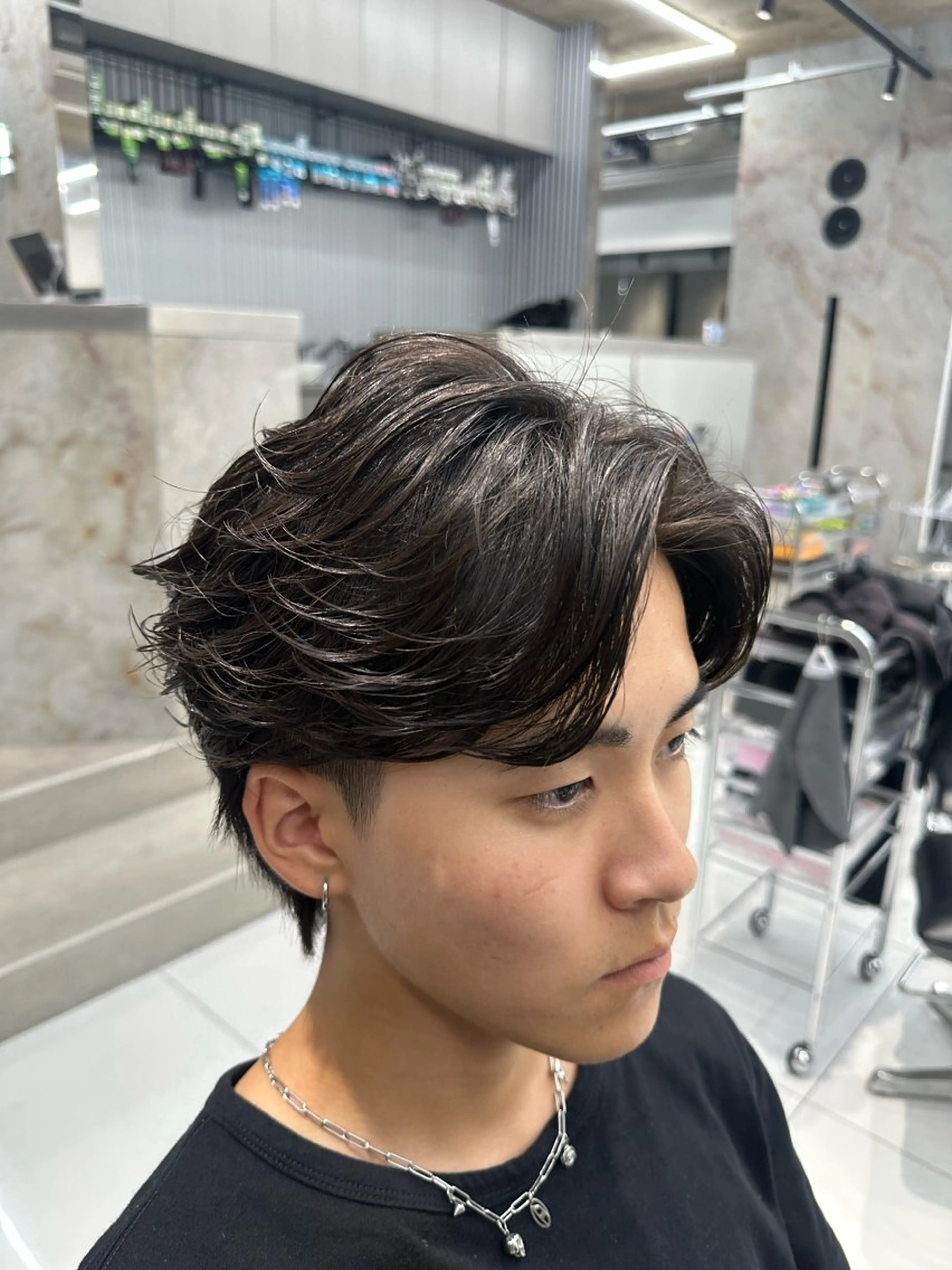 ショート パーマ メンズ メンズパーマ カット パーマ トリートメント fifth_Oita 安藤海哉のヘアスタイル