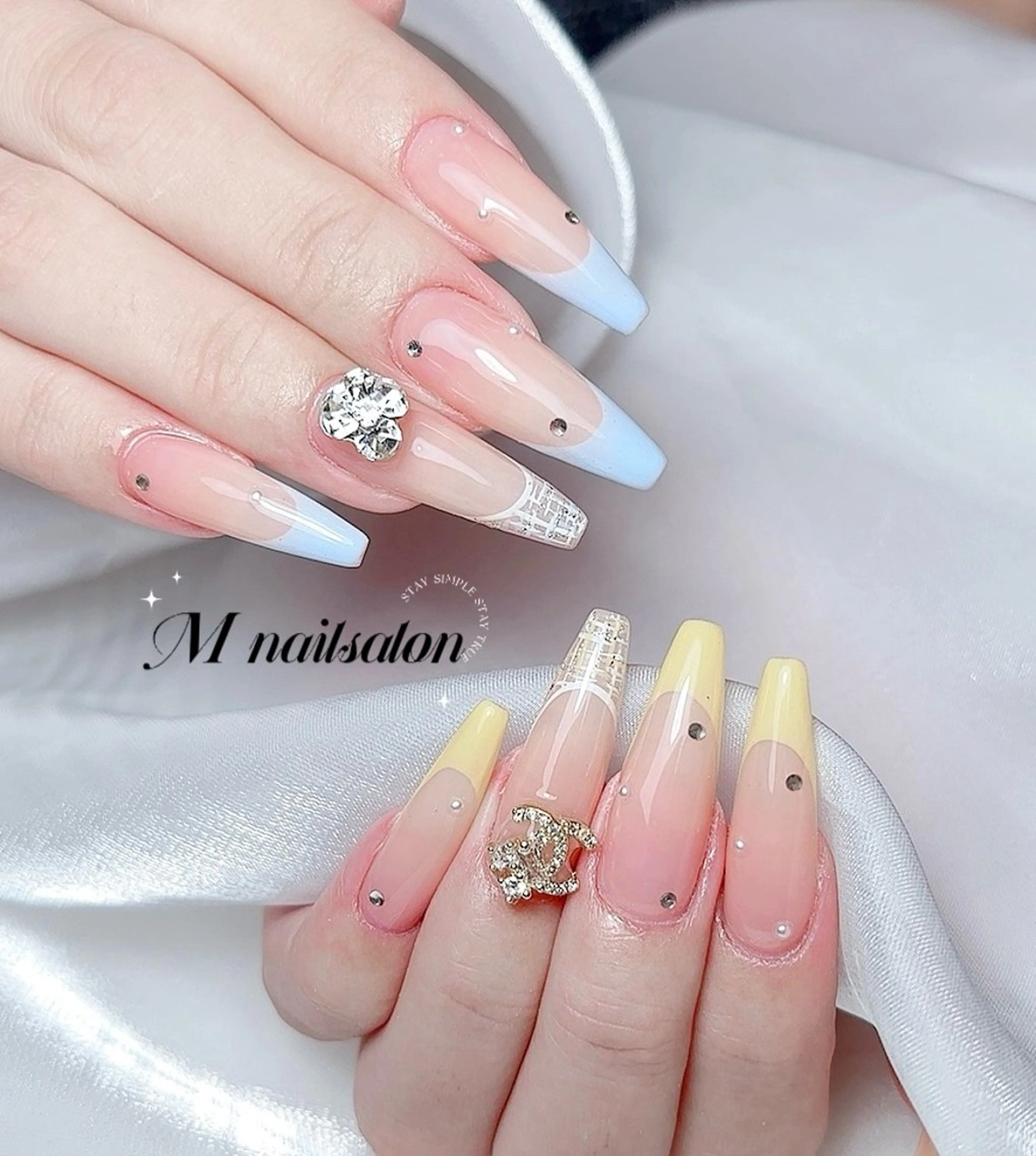 ネイル ハンドネイル M🌷nail 長さだし専門店のネイルデザイン