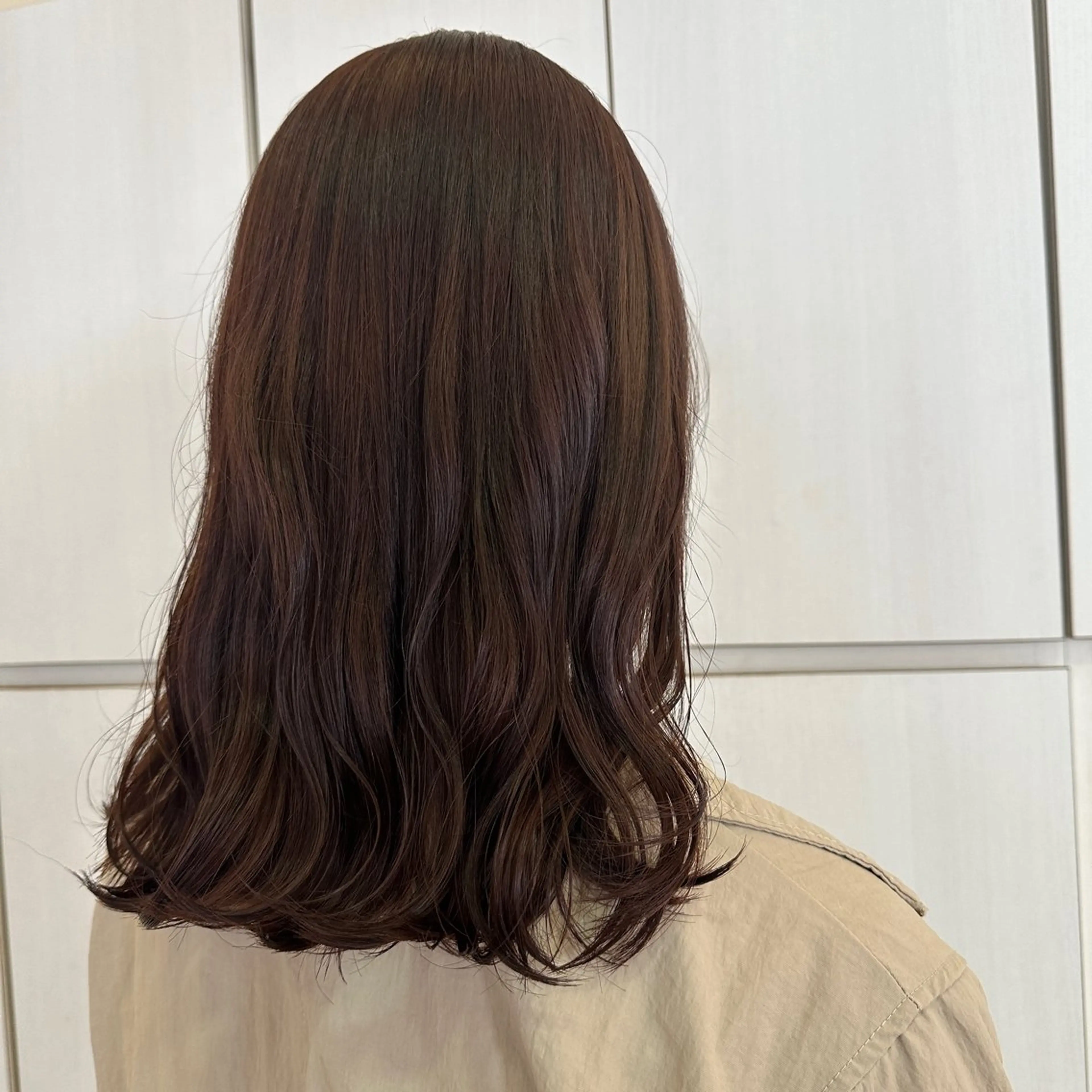 セミロング カラー ヘアカラー トリートメント 🎀艶カラー🎀 大林未侑のヘアスタイル