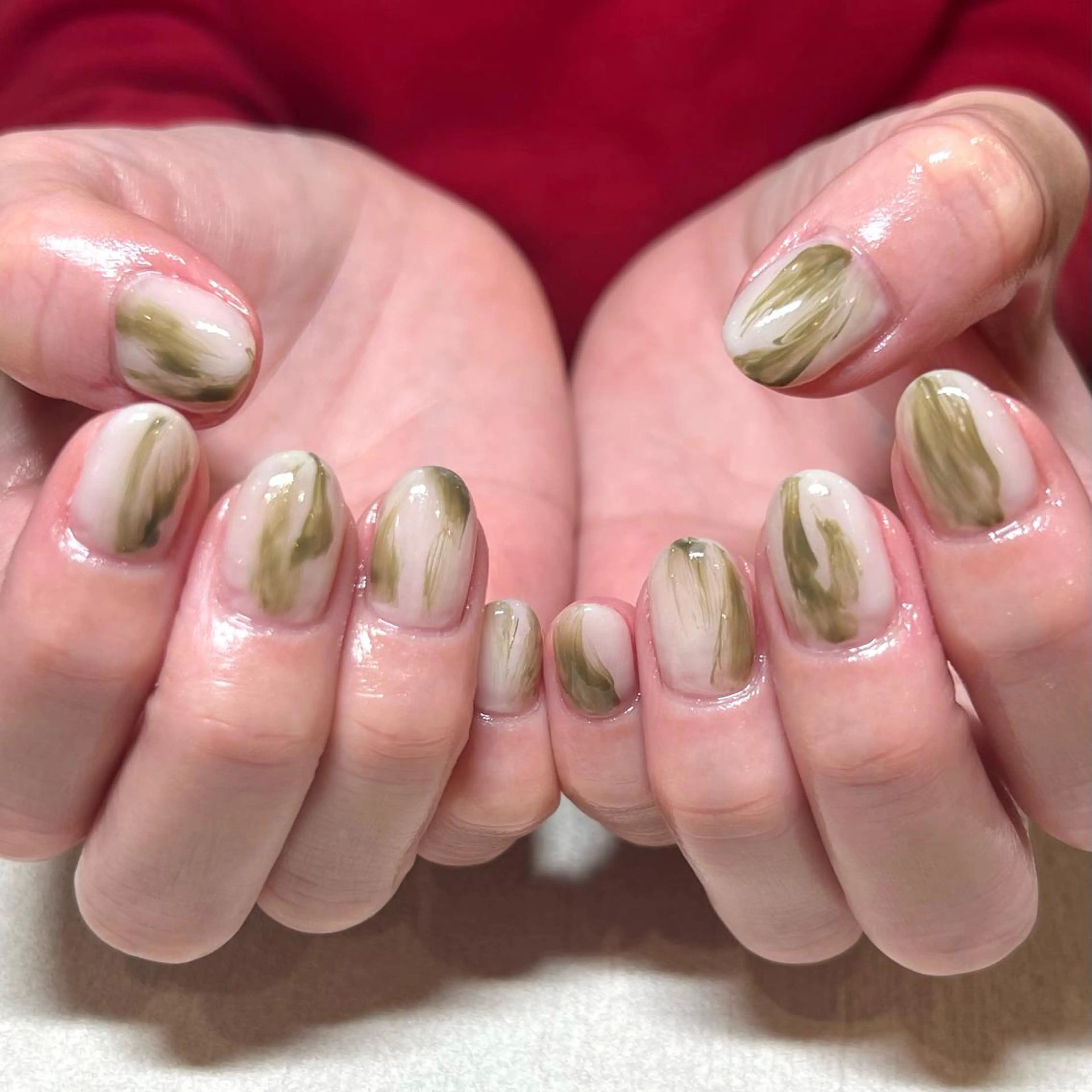 ネイル ジェルネイル ニュアンスネイル パラジェル ハンドネイル Cleo中目黒店 Hinahoのネイルデザイン