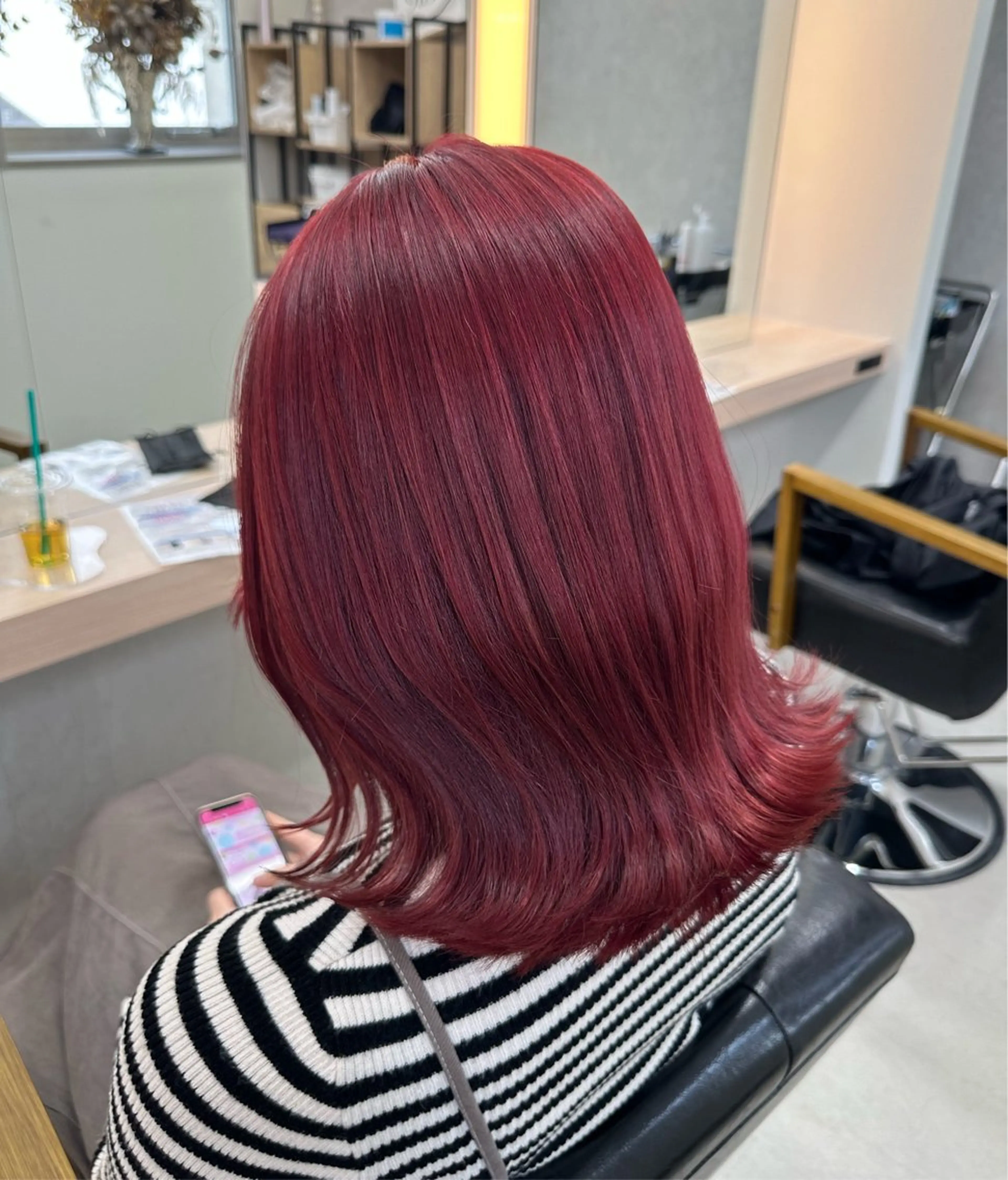 ミディアム カラー カット ヘアカラー トリートメント 𝐑𝐲𝐮𝐤𝐢 【店長】ALEAPのヘアスタイル