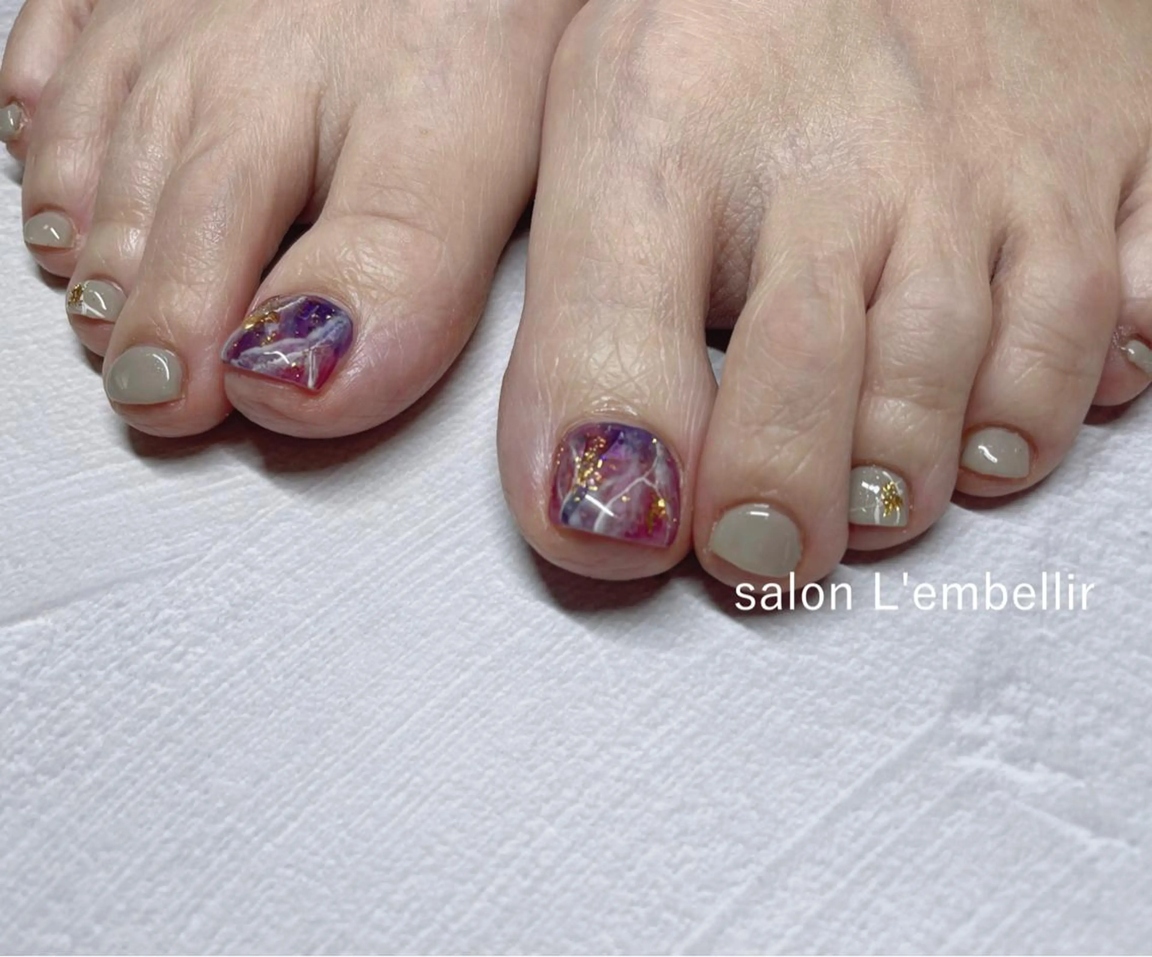 ネイル ニュアンスネイル salon L'embellirのネイルデザイン