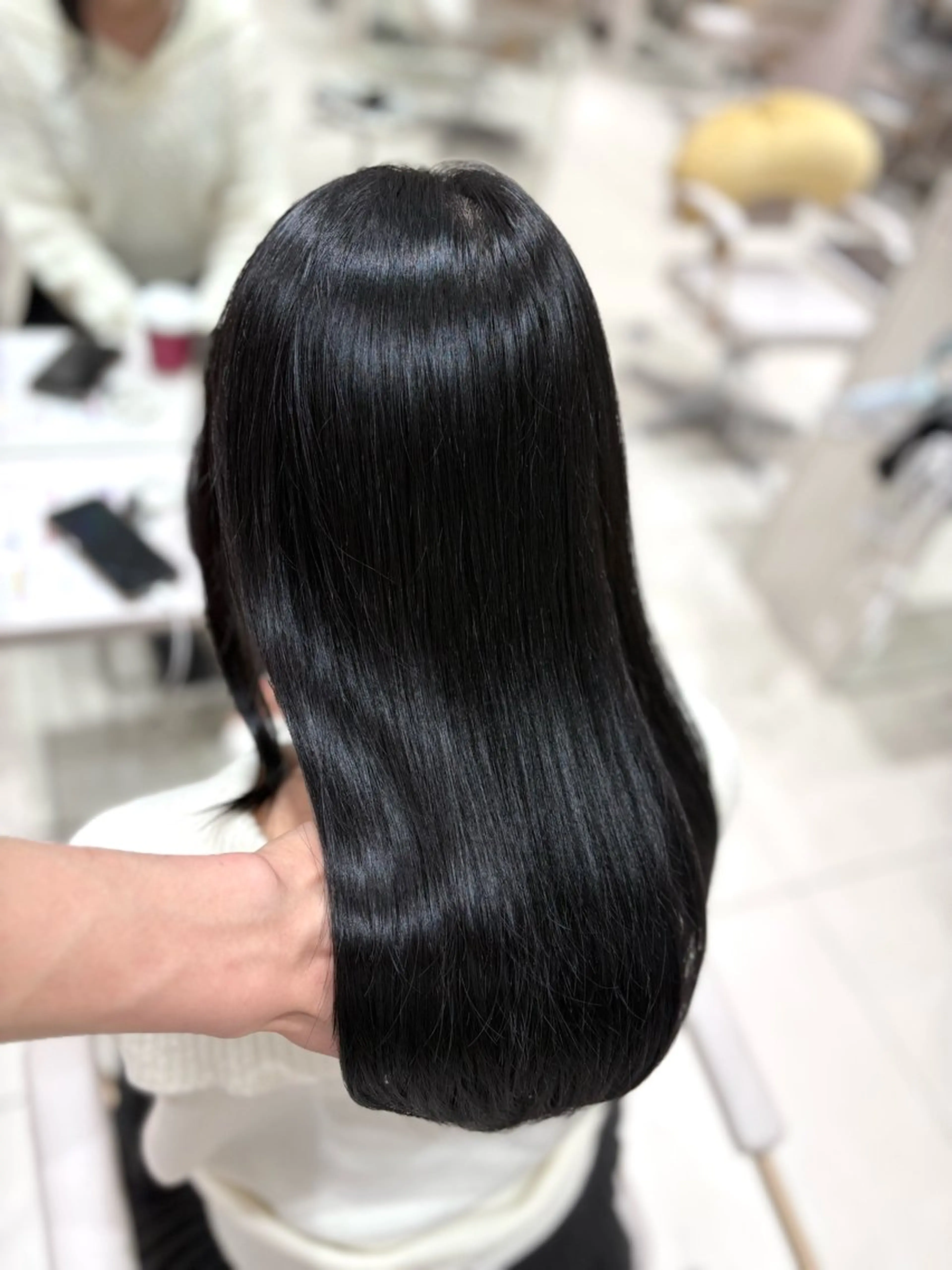 セミロング カラー 透明感カラー ダークグレー ダークグレージュ グレージュ ヘアカラー トリートメント 銀座/オリーブ/ 透明感カラー✨りくのヘアスタイル