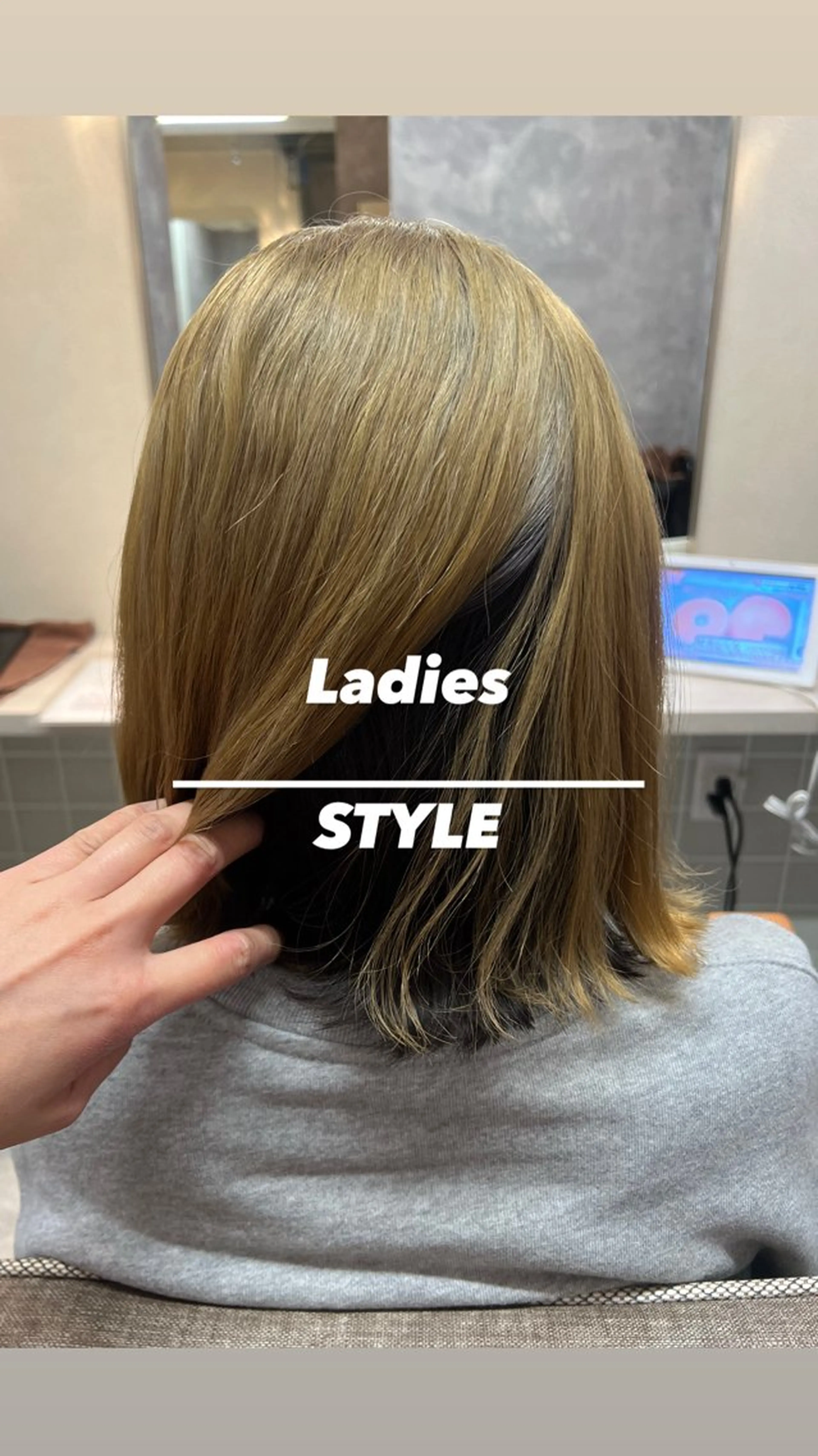 ミディアム カラー カット ヘアカラー トリートメント 大人女性ぼかし メンズ強化🦙平作のヘアスタイル