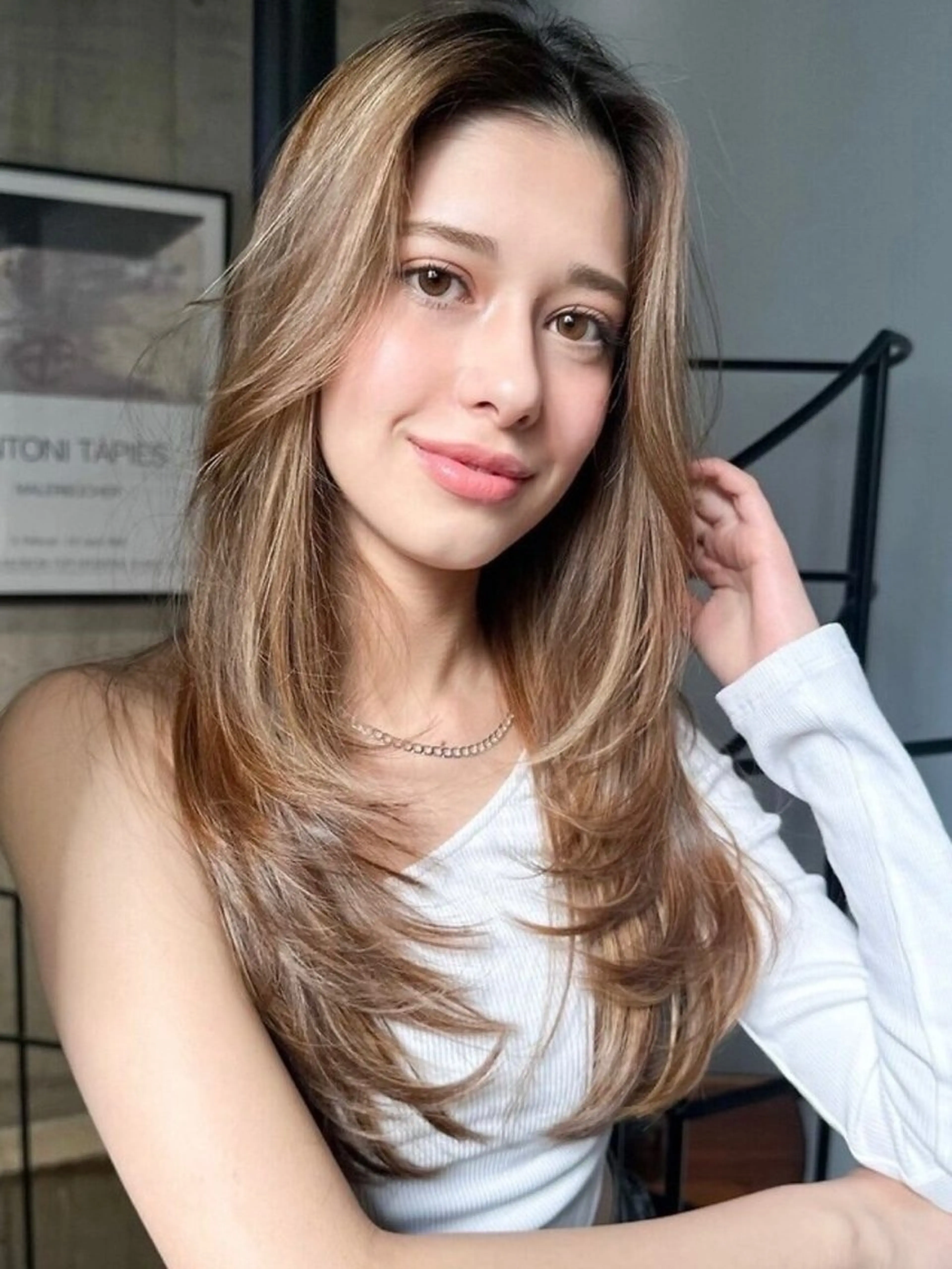 ロング カラー レイヤーカット レイヤー/髪質改善/ ブリーチ/コタケのヘアスタイル