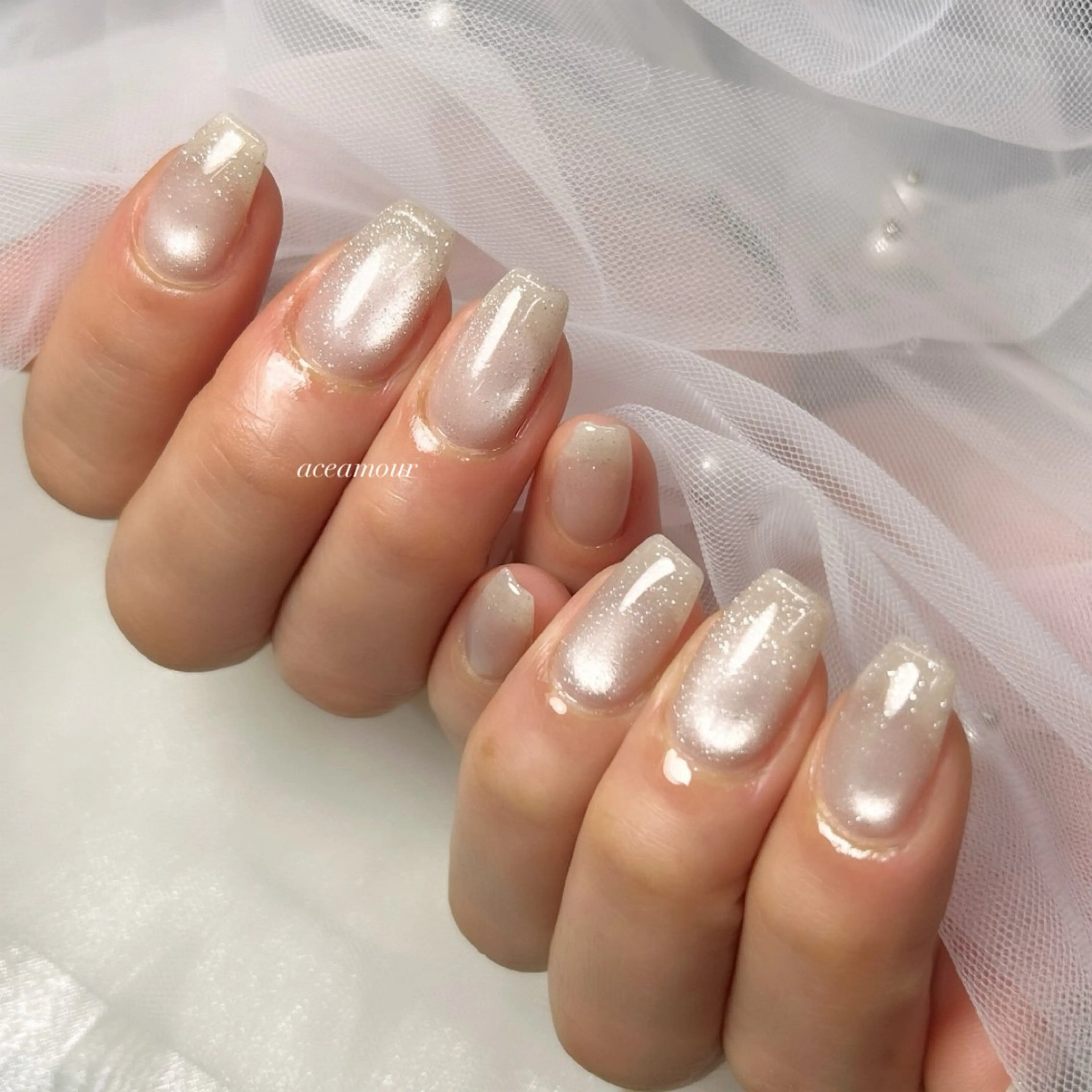 ネイル ハンドネイル ネイル/耳つぼ /新ホワイトニングのネイルデザイン