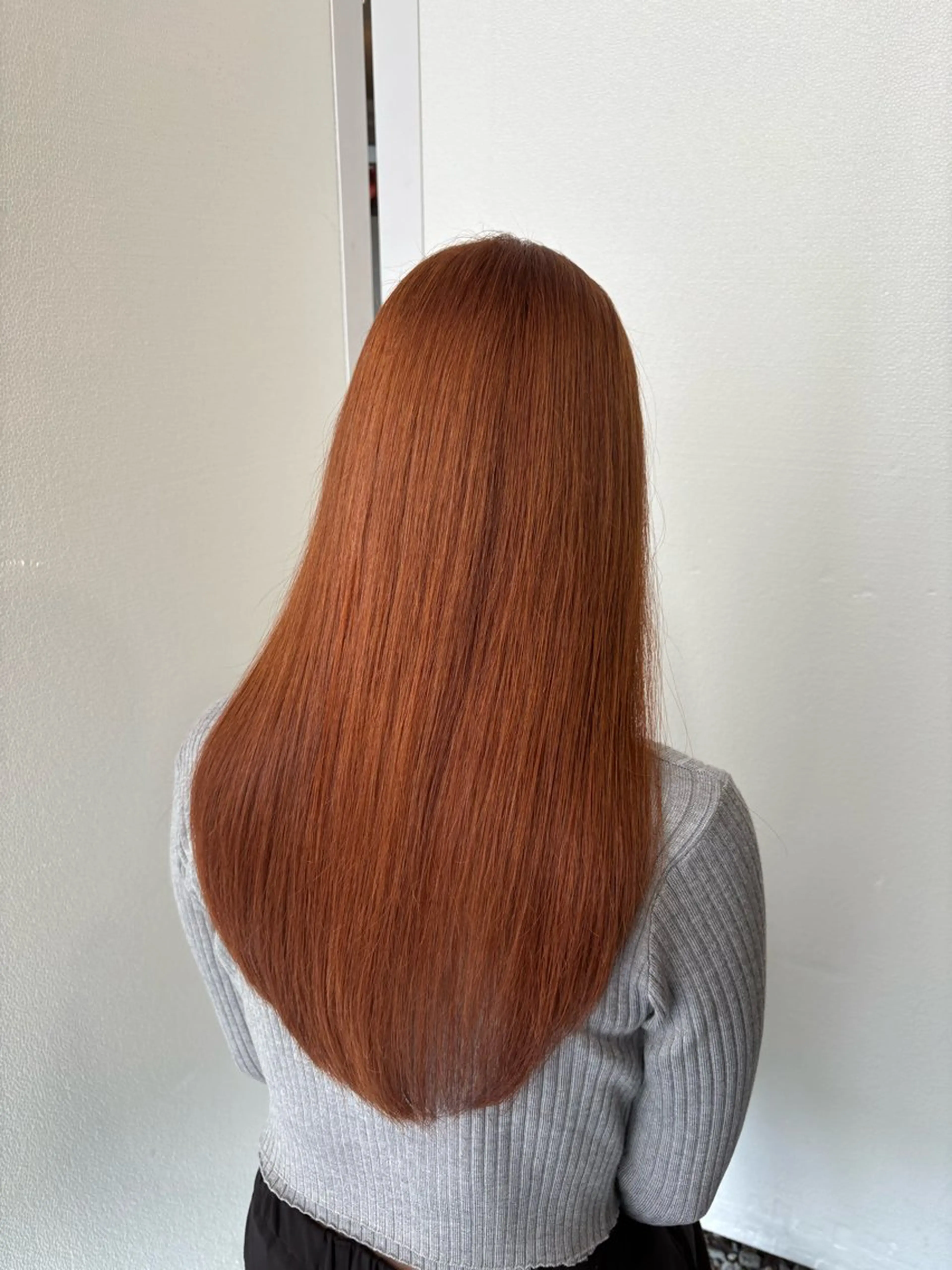 ロング カラー ベージュカラー ダブルカラー オレンジ オレンジベージュ ヘアカラー SARAJU仁川 _aya🌼のヘアスタイル