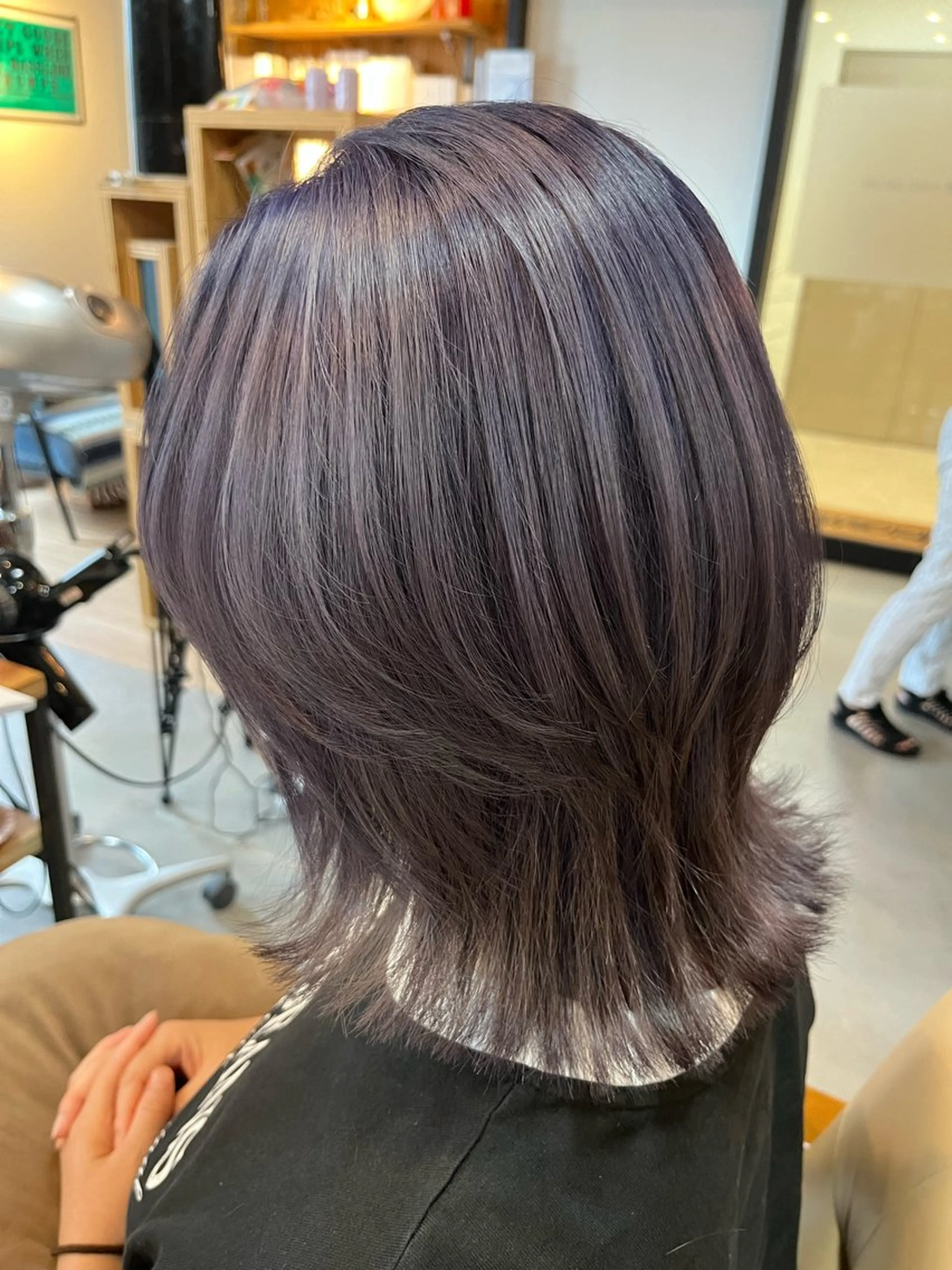 ミディアム カット ヘアカラー JUNO所属・阪神西宮★JUNO 川﨑温子のヘアスタイル