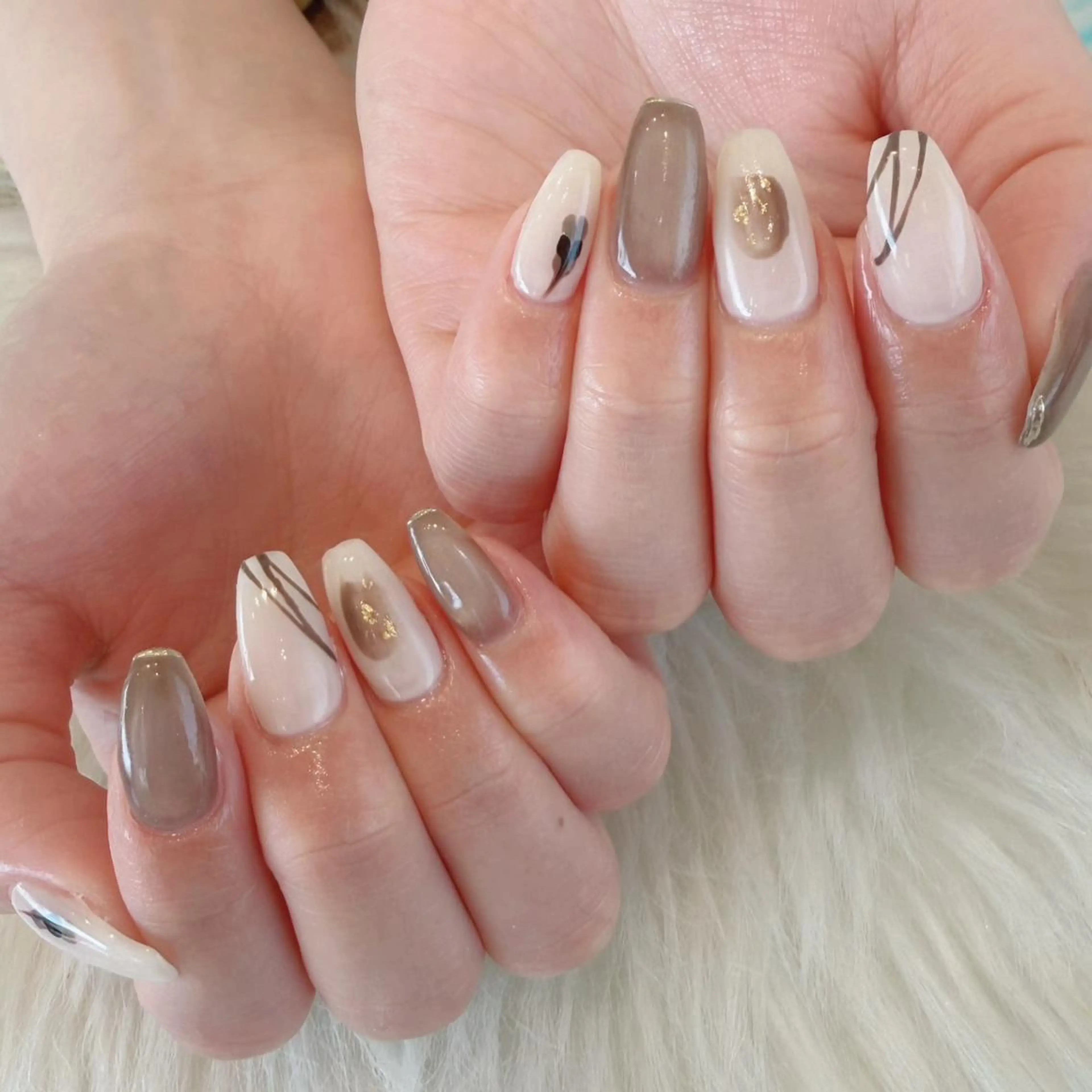 ネイル 長さ出し ハンドネイル Kanai Harukaのネイルデザイン