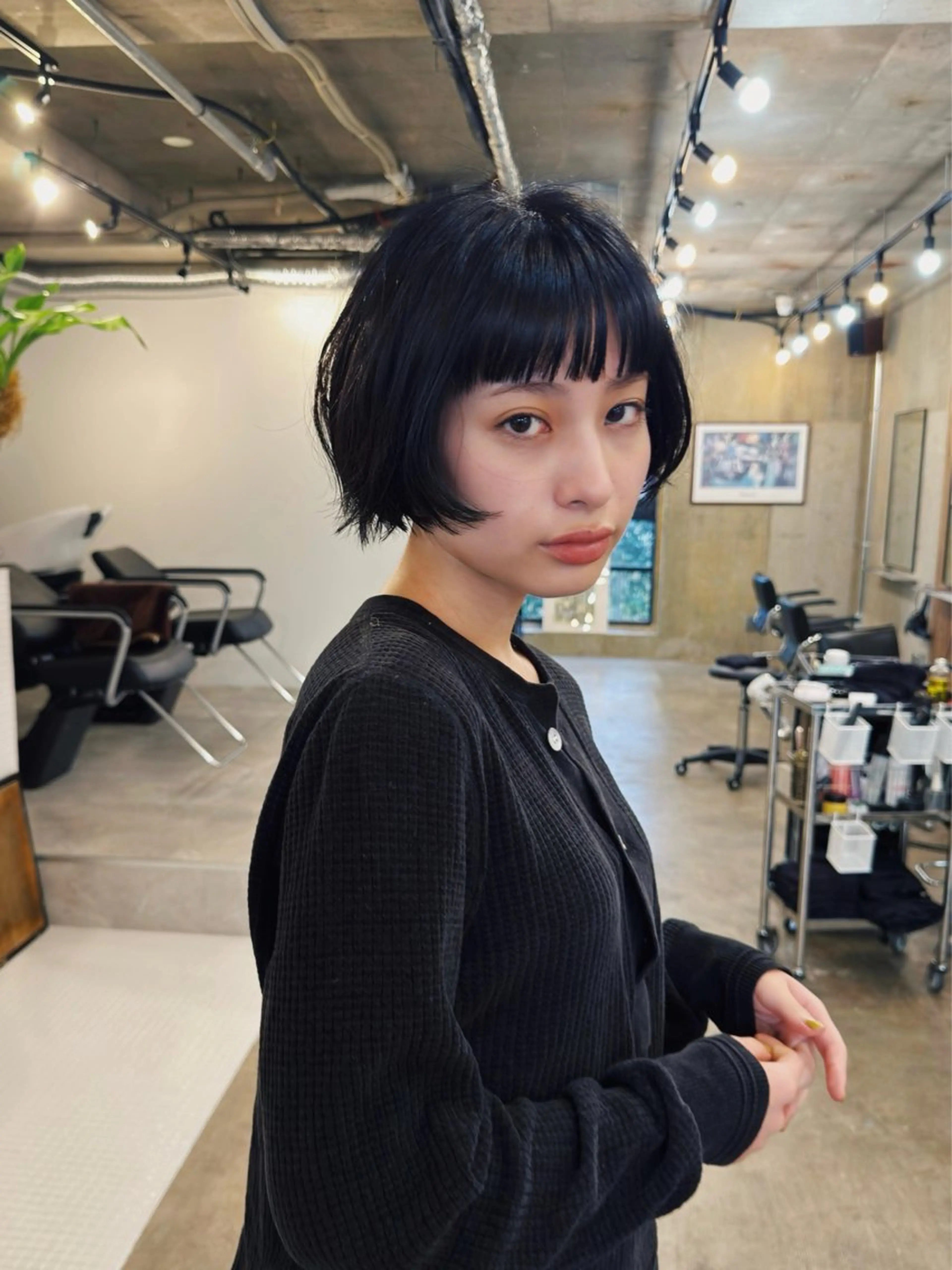 ショート パーマ くぎお けんじのヘアスタイル
