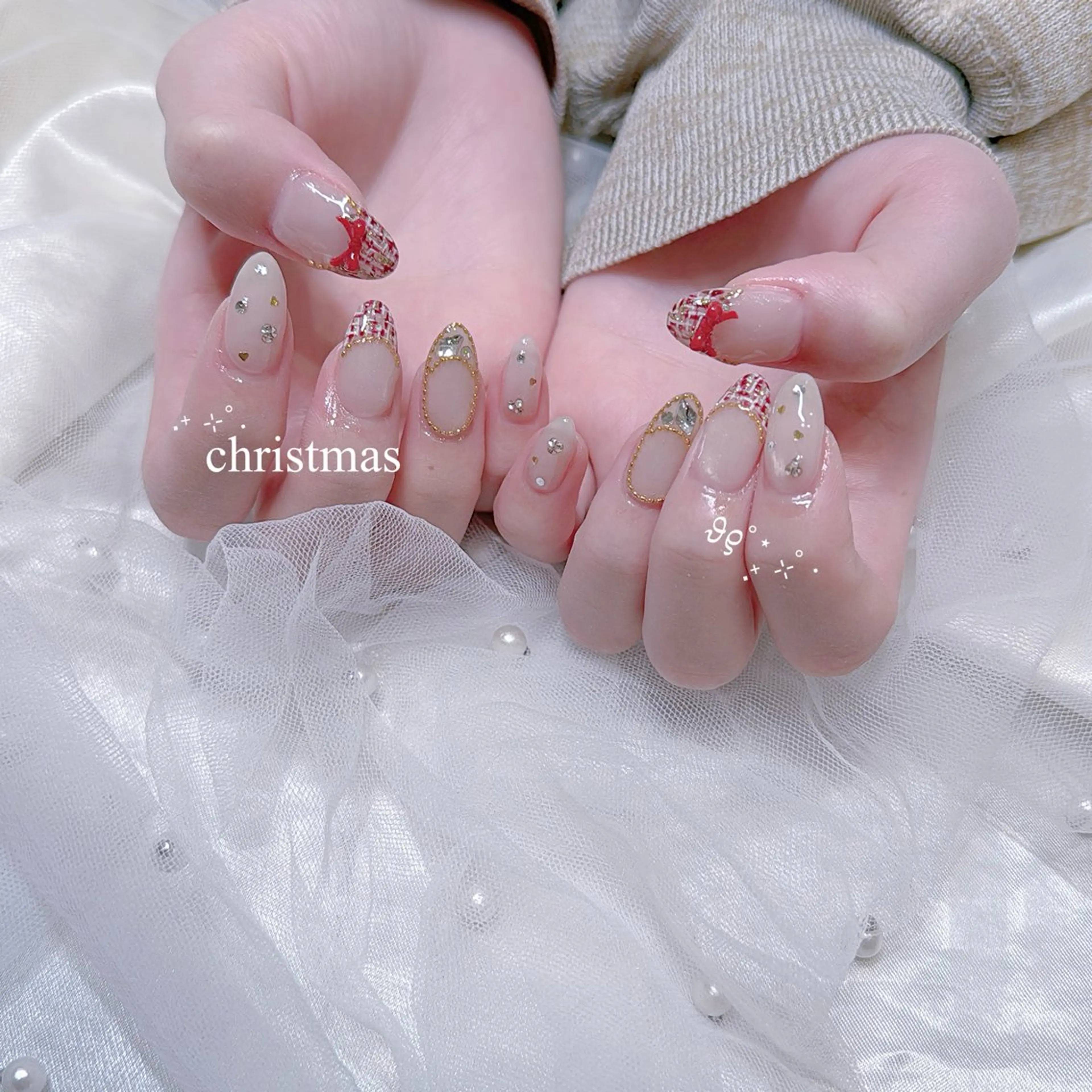 ネイル 冬ネイル クリスマス GOTODAYシェアサロン名古屋PARCO店所属・୨୧ ayakaのネイルデザイン