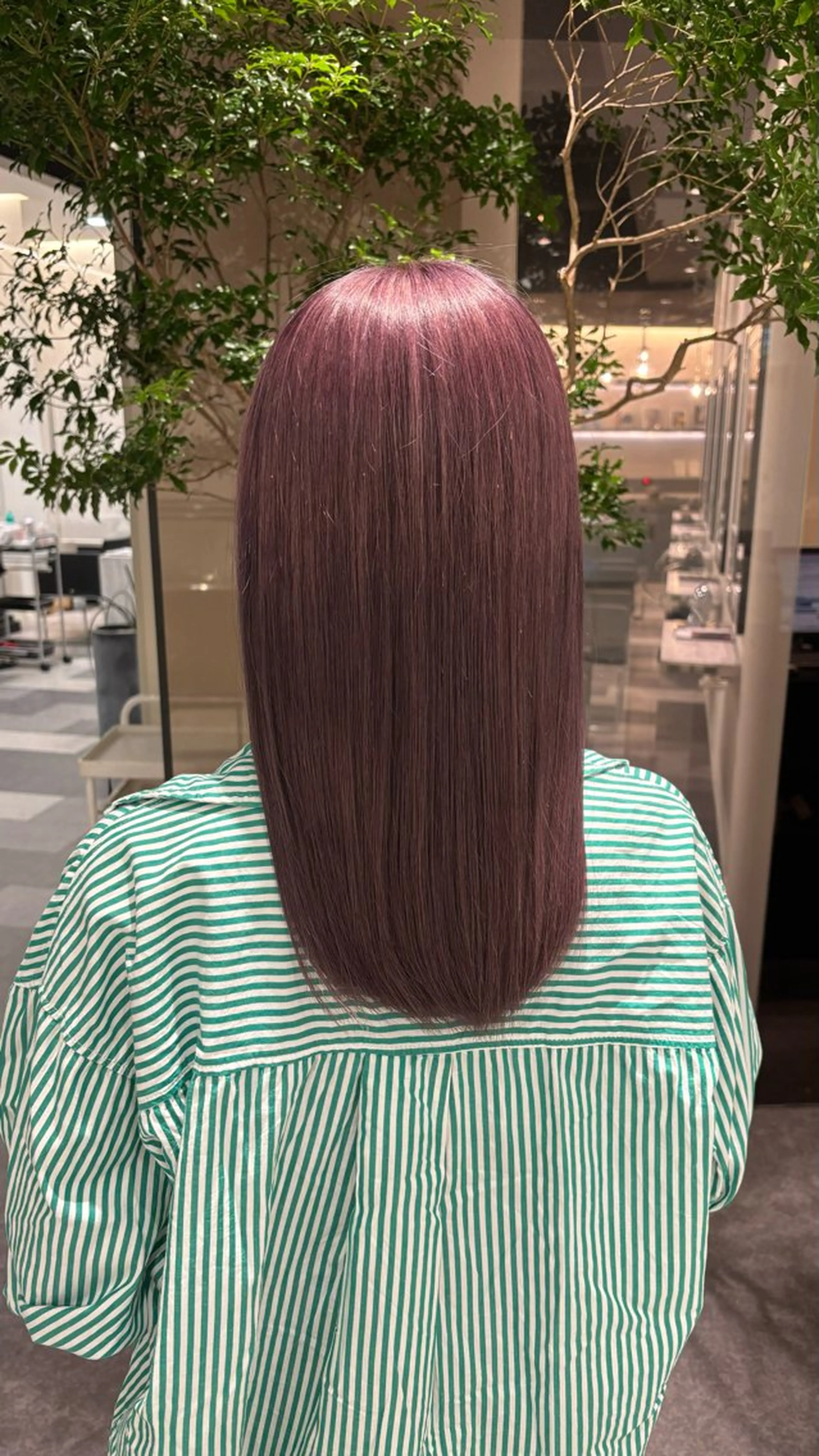 セミロング カラー3000円🦋 鈴木思音のヘアスタイル