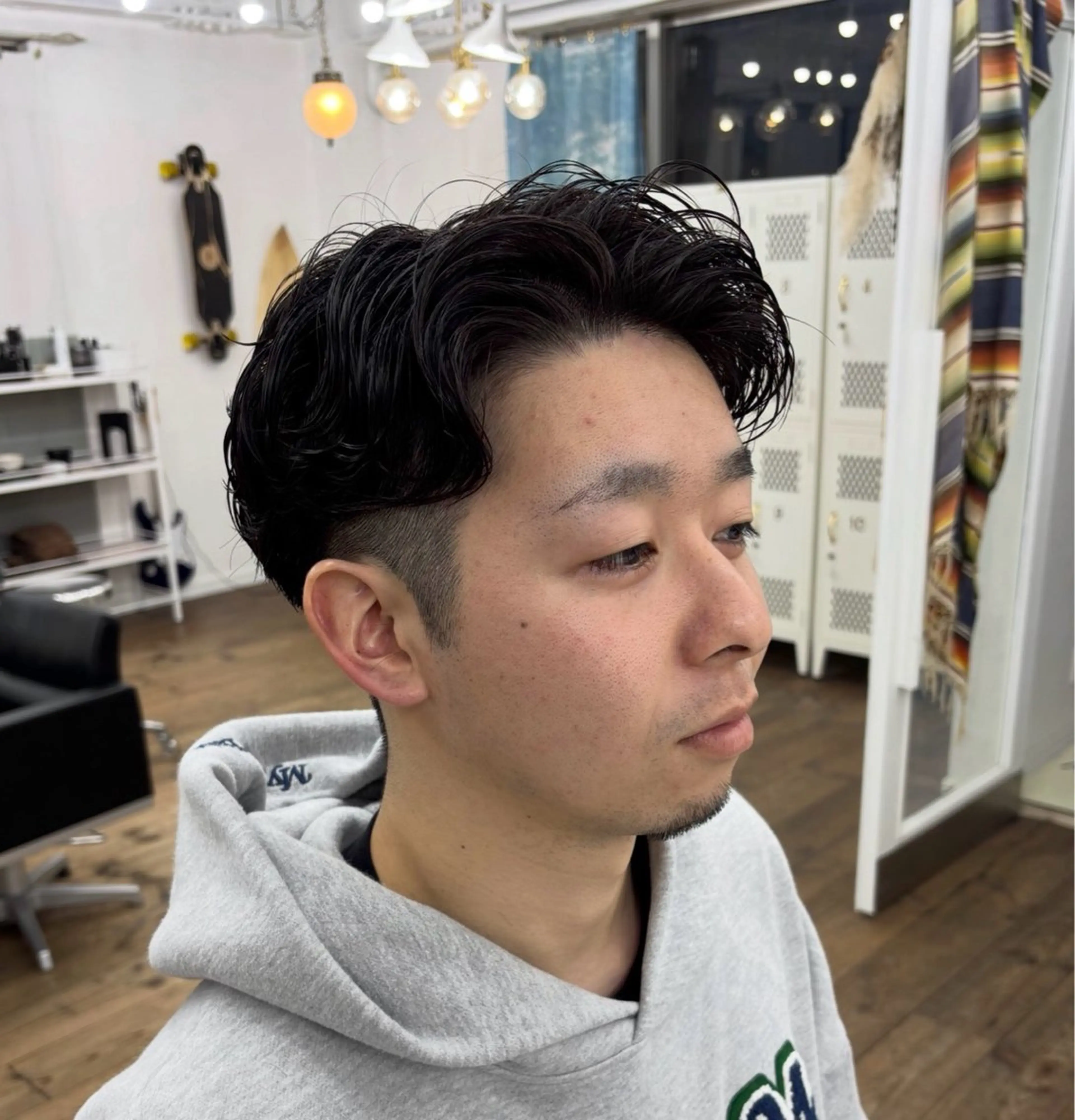 パーマ メンズ カット パーマ メンズ特化サロン Ryomaのヘアスタイル