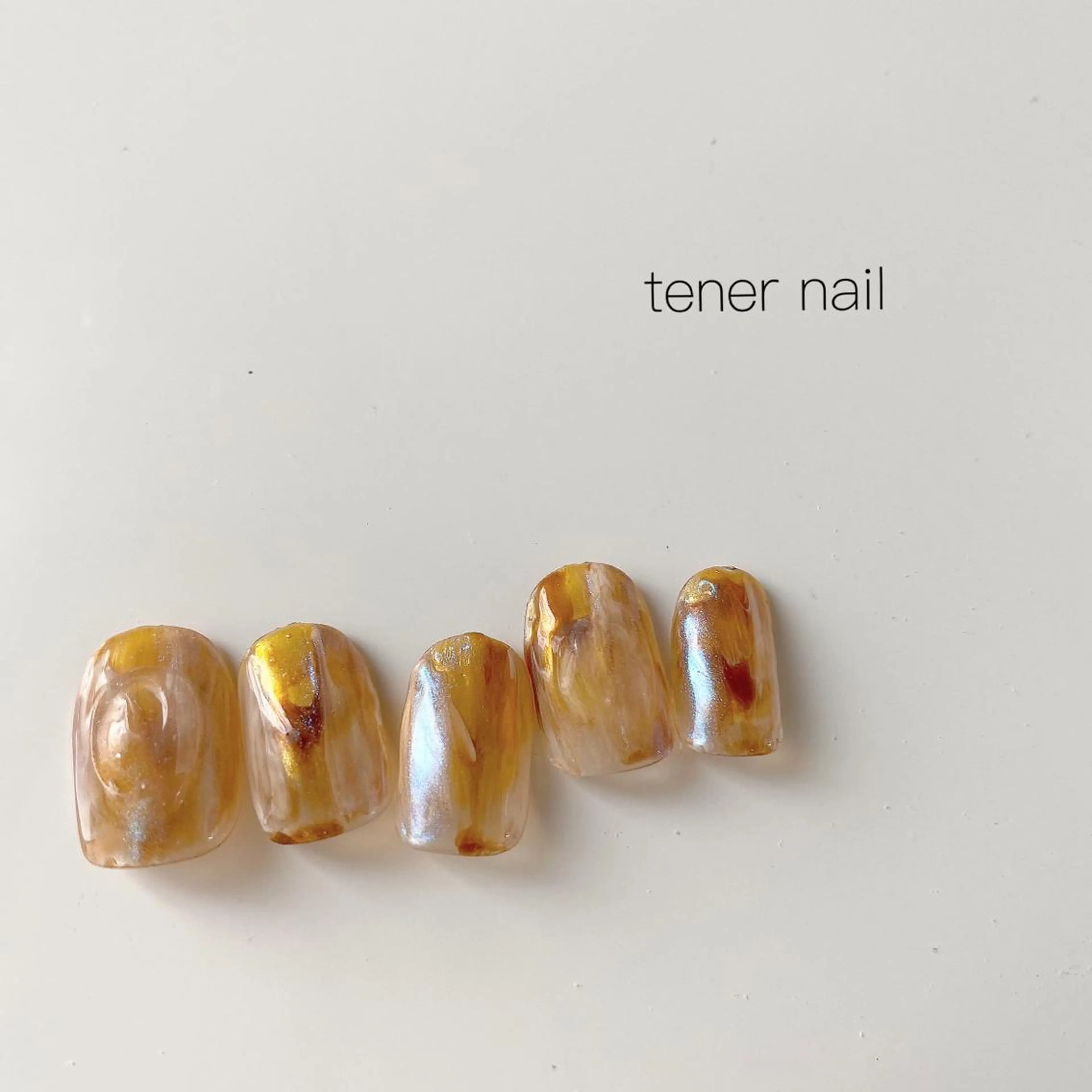 ネイル オーロラネイル べっ甲ネイル ミラーネイル tener  nail  テネルネイル所属・テネルネイル tener nailのネイルデザイン