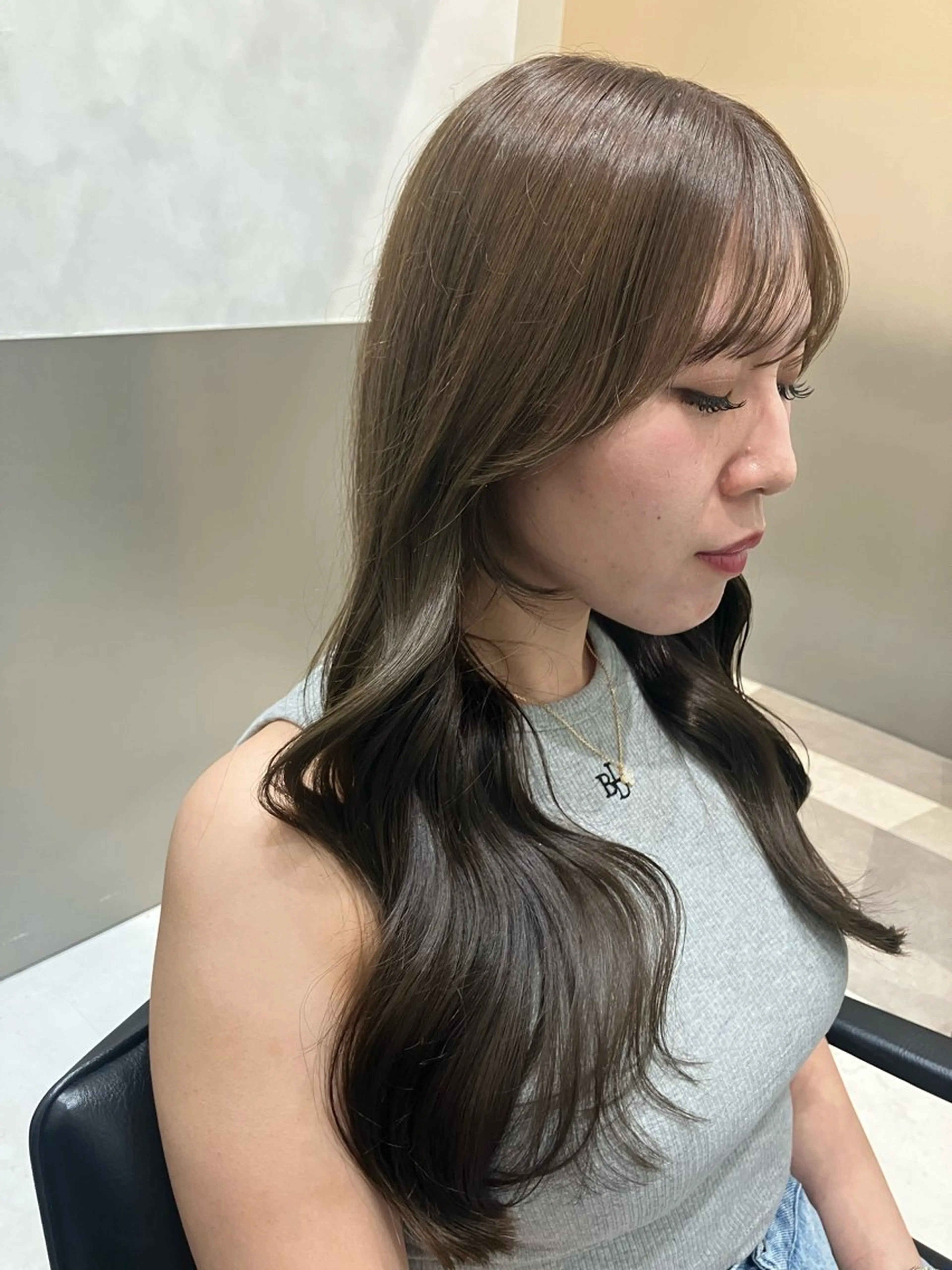 ロング カラー カット ヘアカラー トリートメント GO TODAY SHAIRE SALON原宿vita店舗所属・🩷完全マンツーマン 💖ASAHIのヘアスタイル