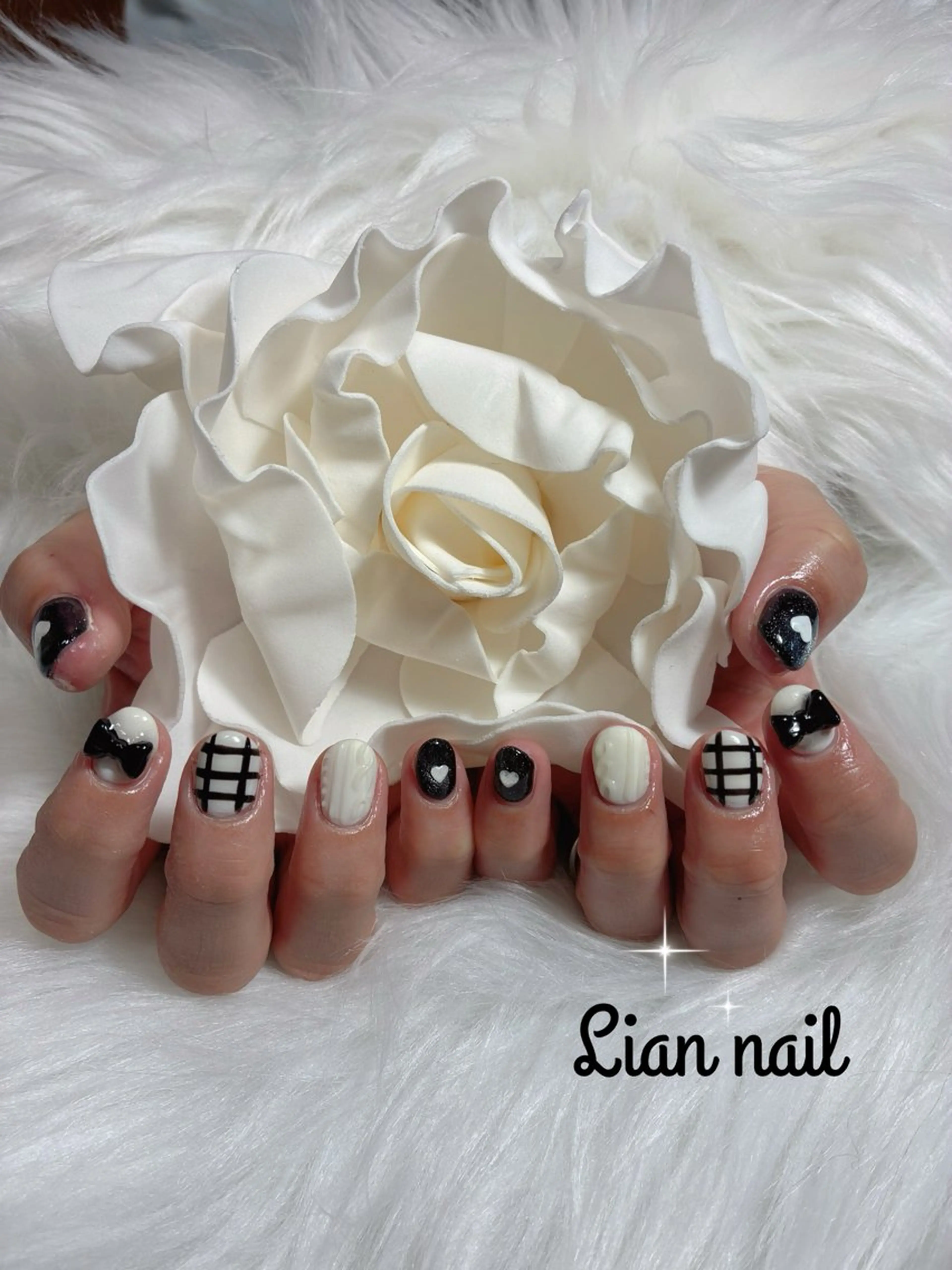 ネイル ガーリー Lianネイル 寛子Lianのネイルデザイン