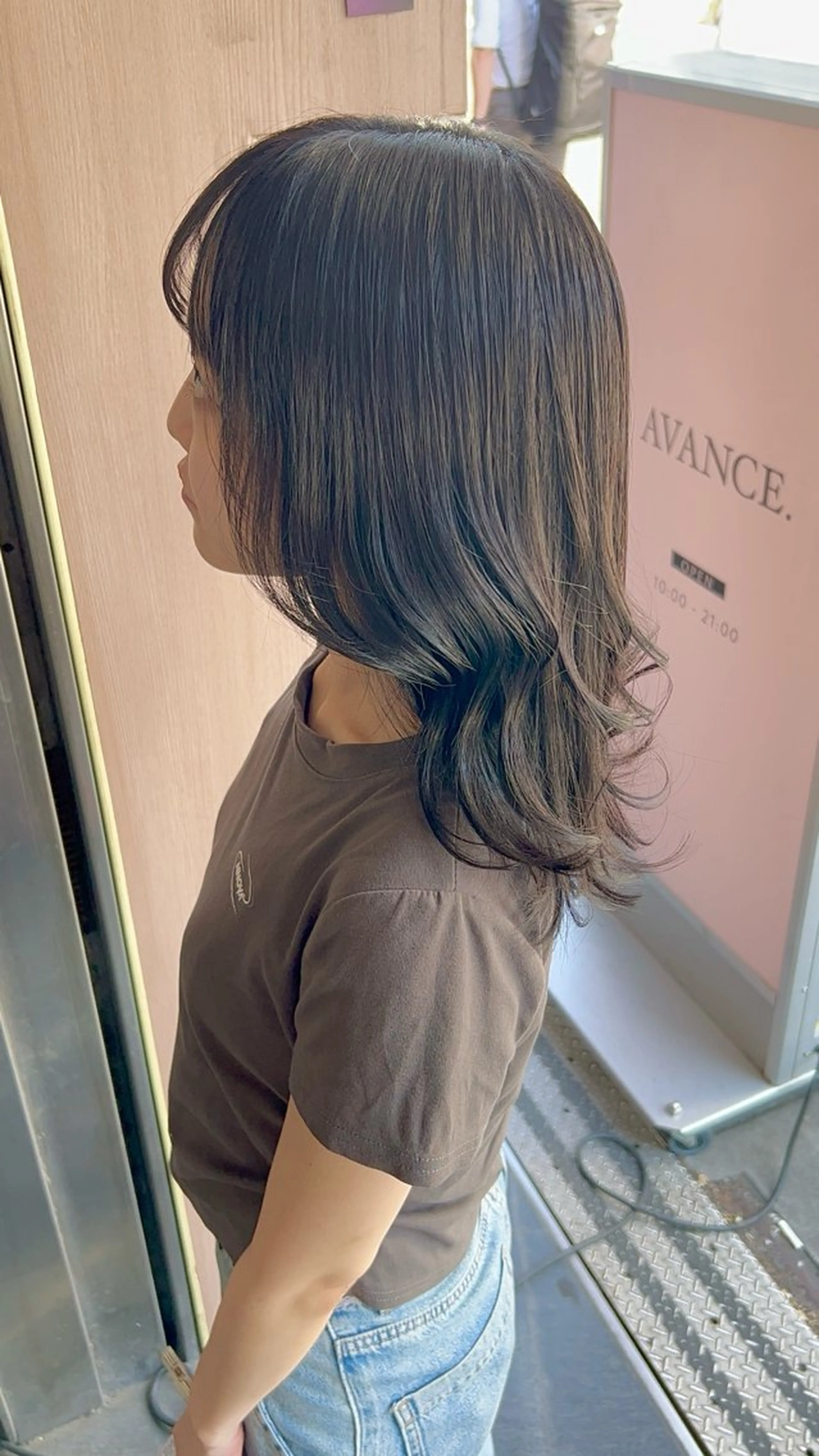 セミロング カラー カット ヘアカラー トリートメント 【韓国暗髪】 ×【暖色系】圭真のヘアスタイル