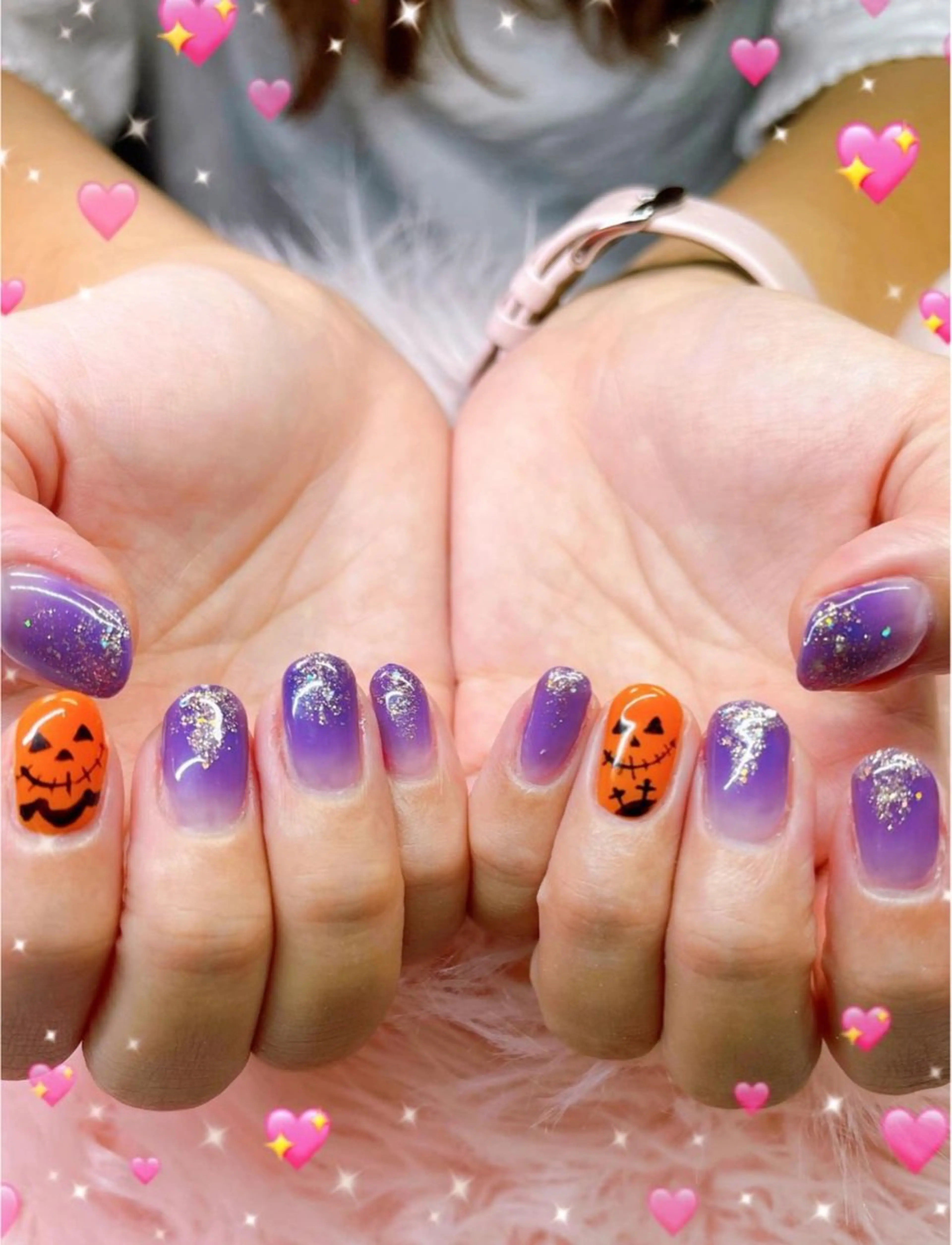 ネイル ハロウィン ネイルサロンキュアイスト所属・キュアイスト アコパラジェル調布のネイルデザイン