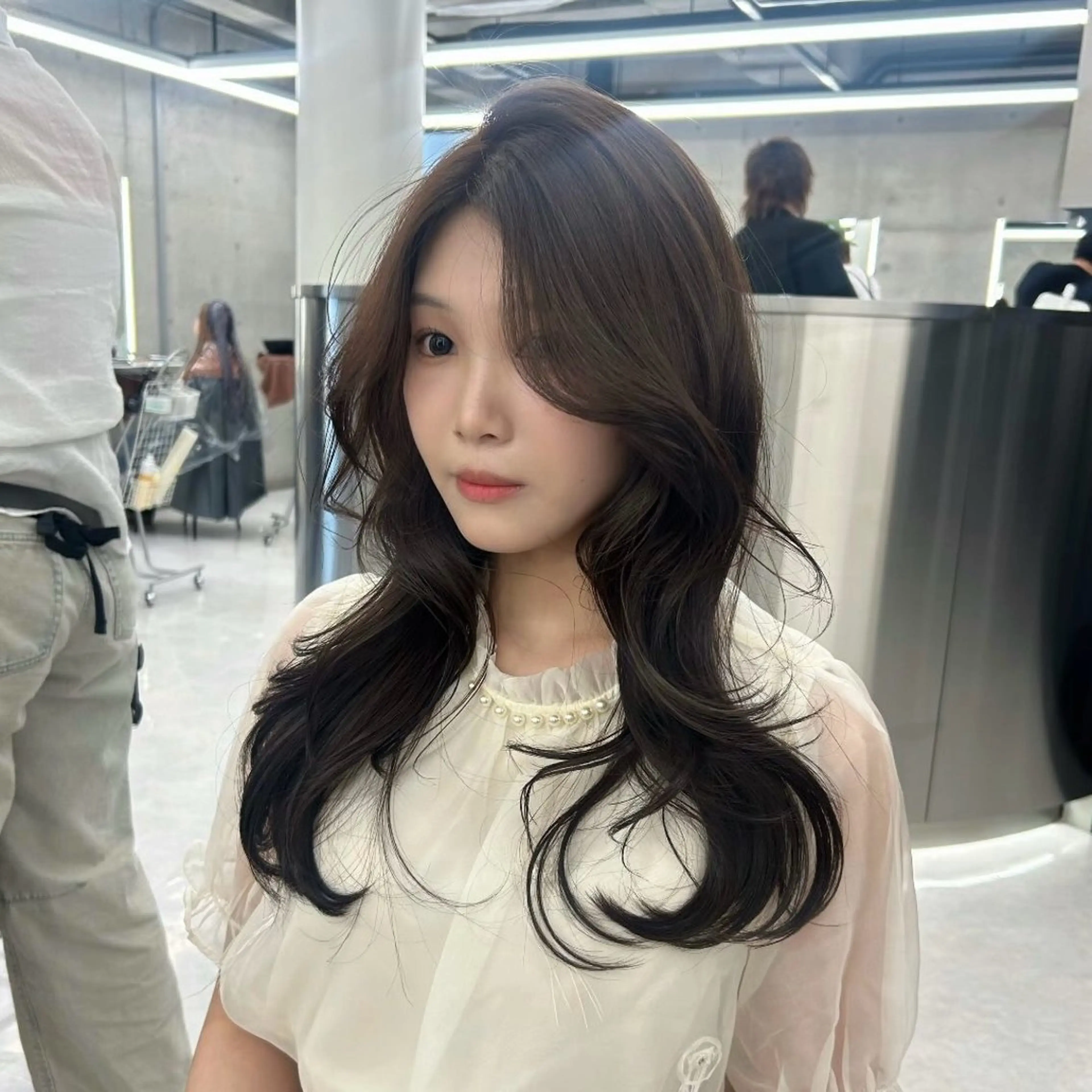 セミロング カラー ヘアカラー CYM【シィム】所属・カラー/エクステ 🤍ルナのヘアスタイル