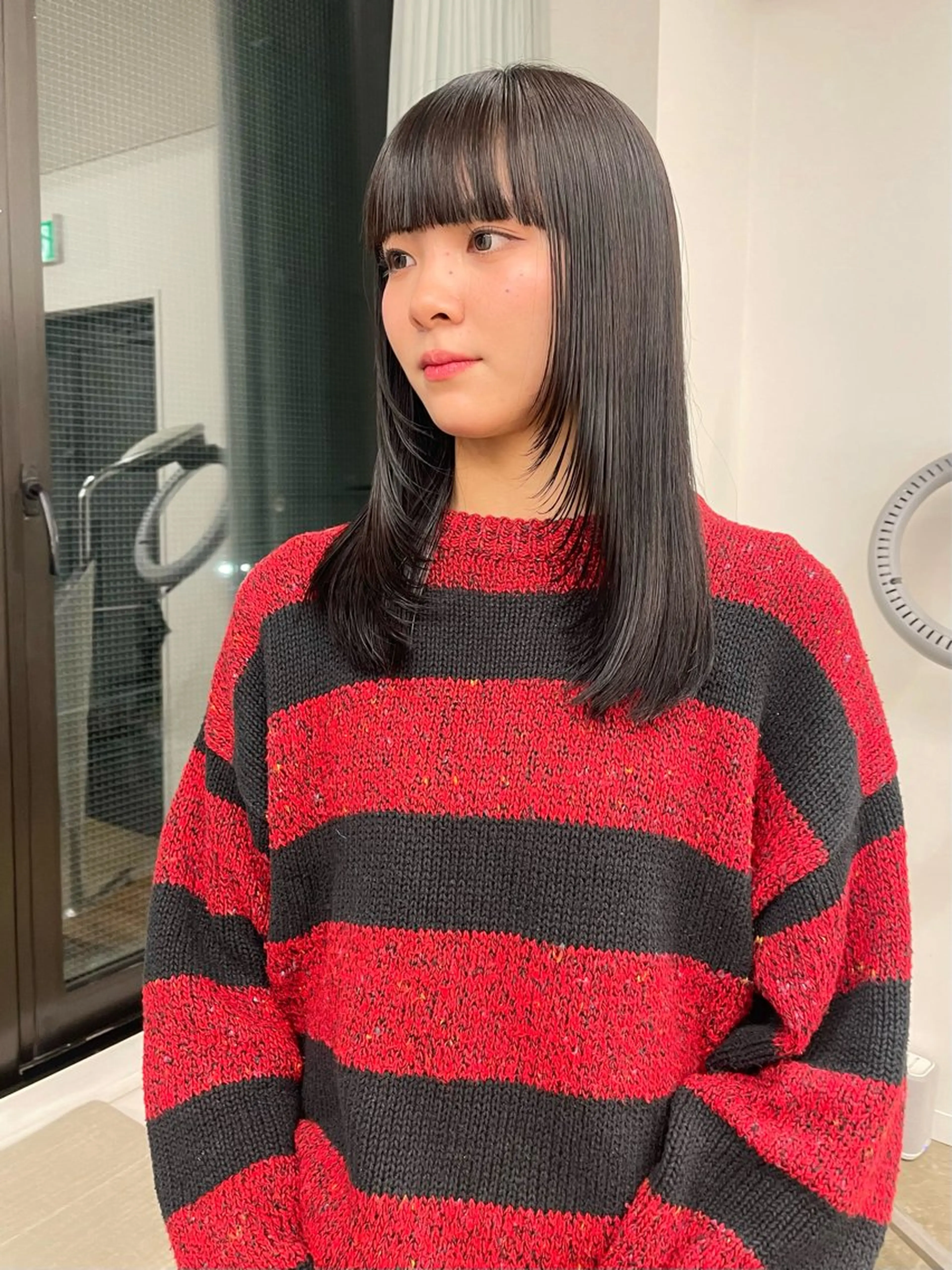 ミディアム カラー pole所属・【pole】 minaのヘアスタイル