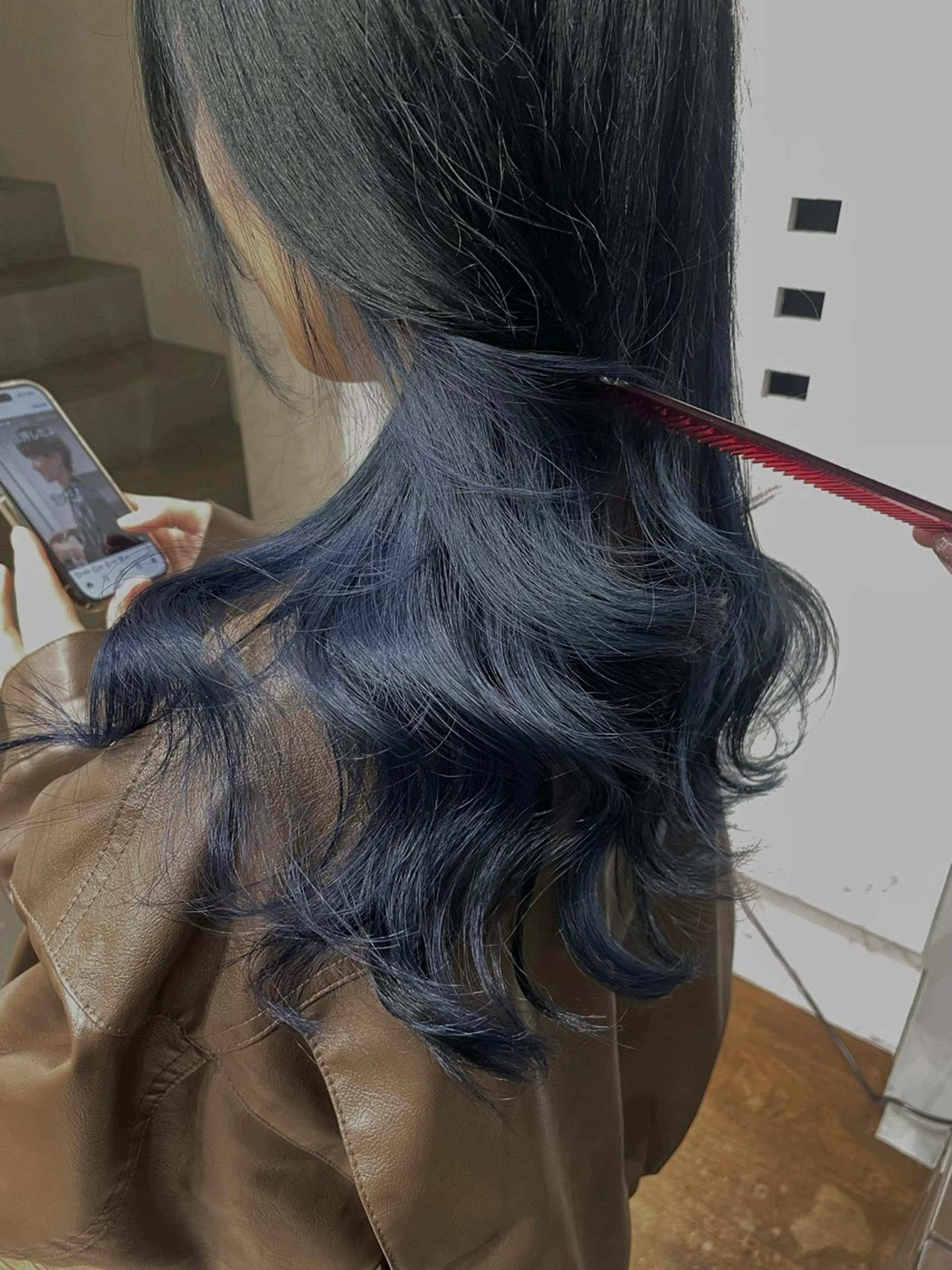 カラー ミユ/レイヤー/ カットモデル/名東区のヘアスタイル