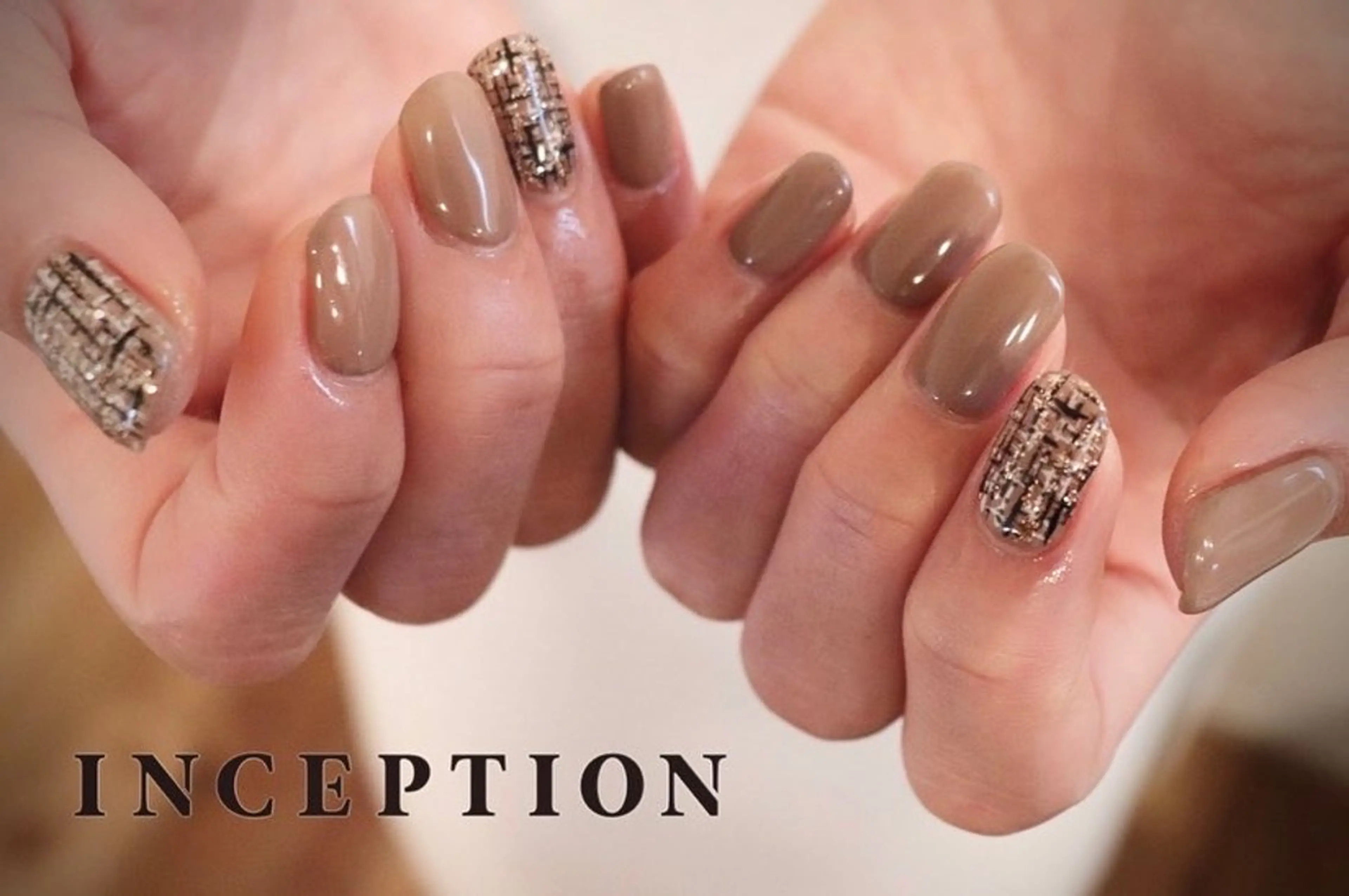 ネイル ツイードネイル ハンドネイル INCEPTION NAILのネイルデザイン