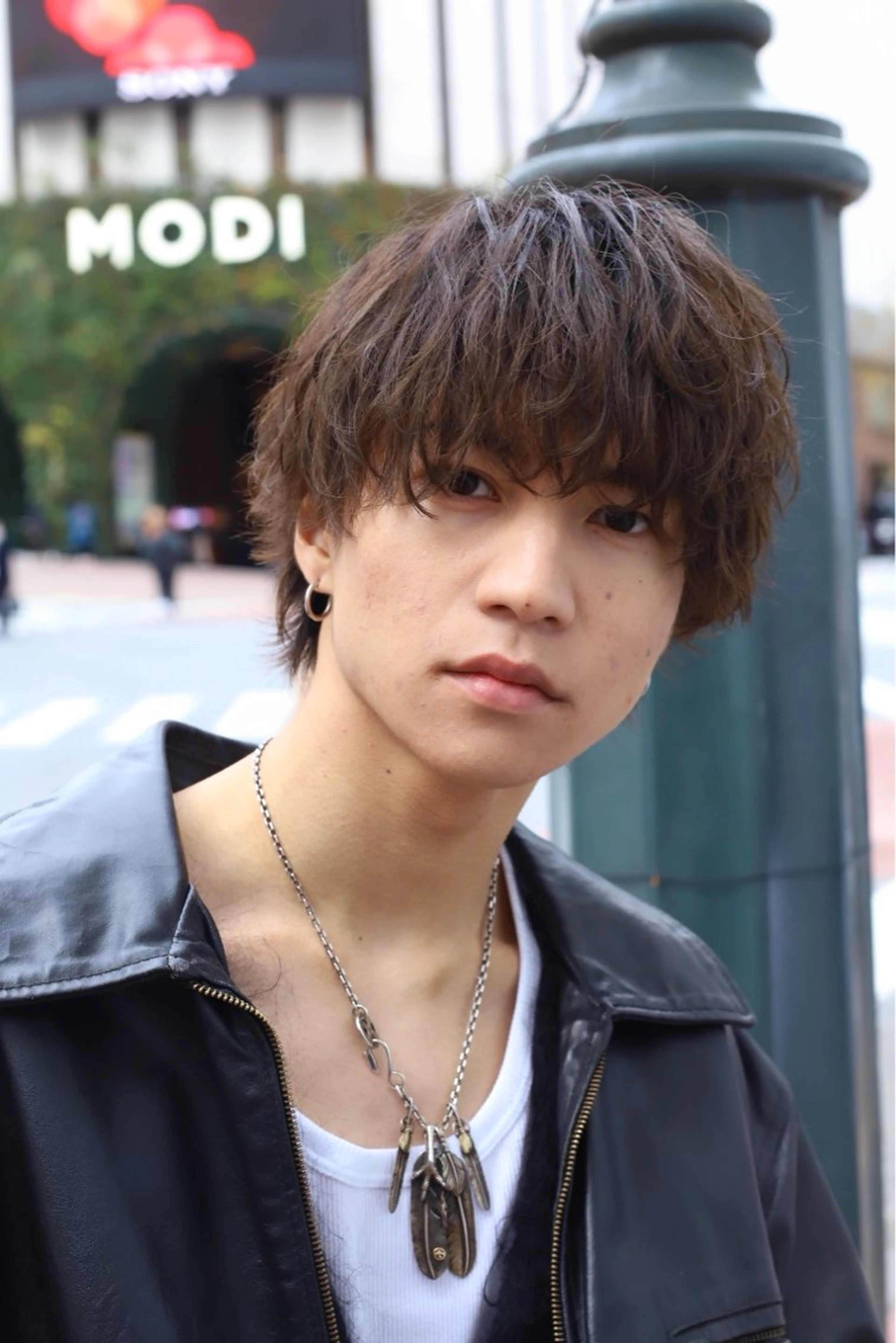 パーマ メンズ フェザーパーマ メンズパーマ カット パーマ 渋谷/メンズパーマ 大岡拓海のヘアスタイル